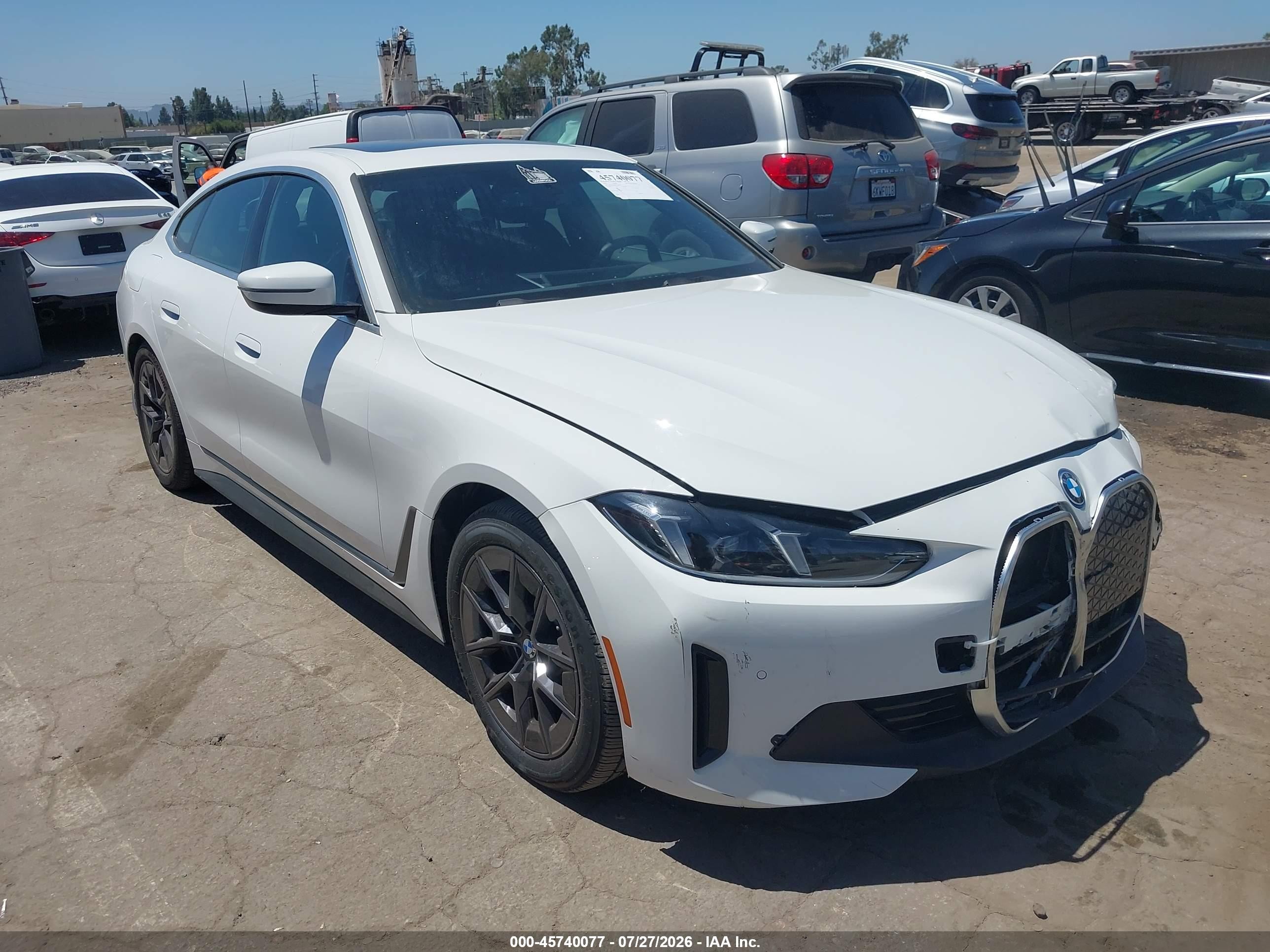2025 BMW i4 eDrive40, VIN WBY23HD08SFT98632 — Front end