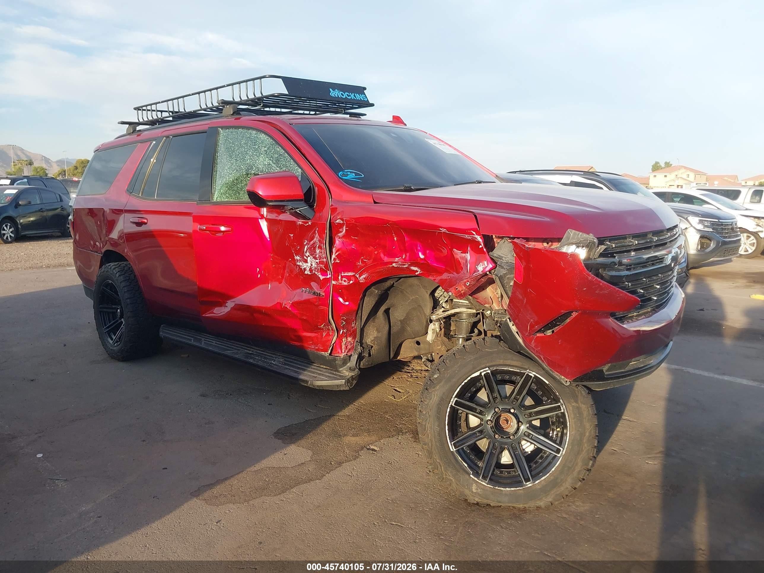 2021 Chevrolet Tahoe RST, VIN 1GNSKRKT1MR389870 — Front end