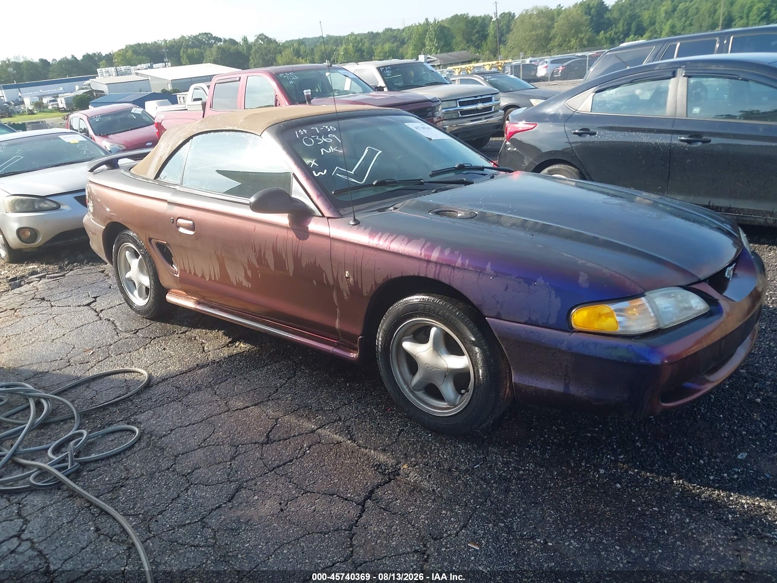 1998 Ford Mustang, VIN 1FAFP4449WF274528 — Normal wear