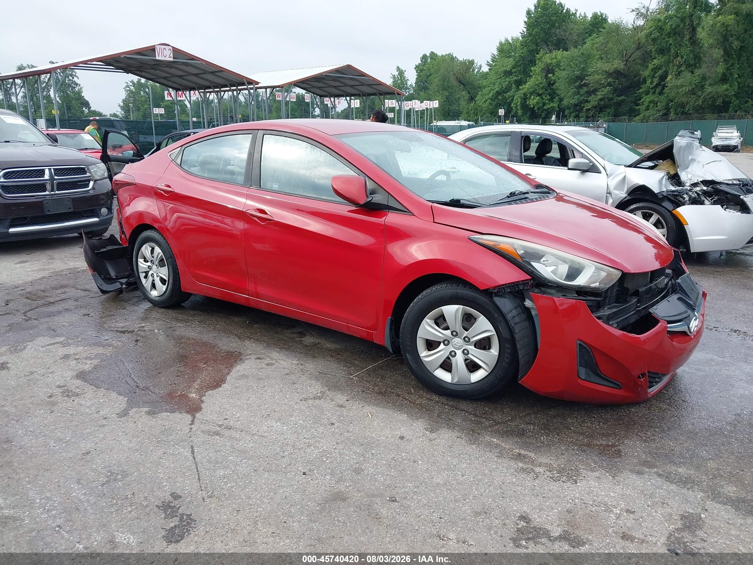 2016 Hyundai Elantra SE, VIN KMHDH4AE9GU489234 — All over