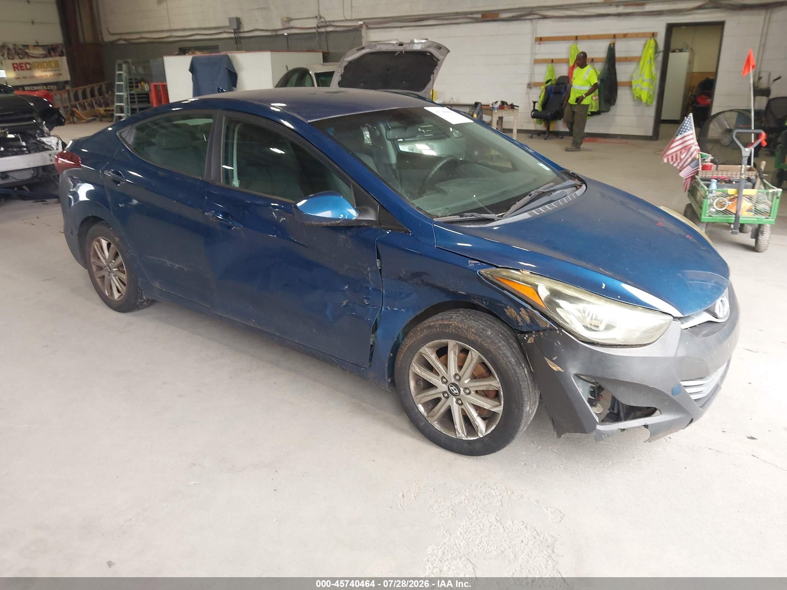 2014 Hyundai Elantra SE, VIN KMHDH4AE5EU047144 — Normal wear