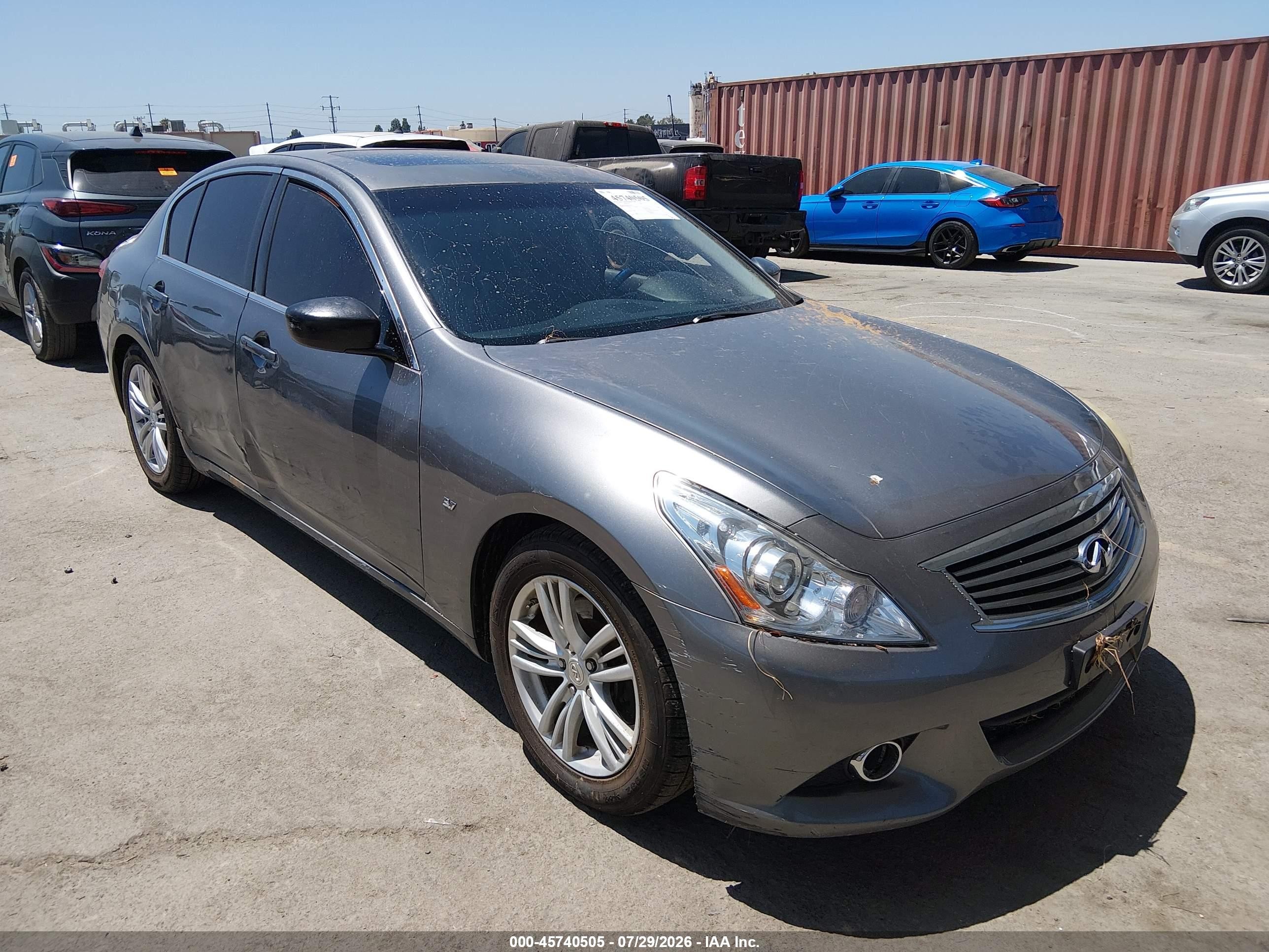 2015 Infiniti Q40, VIN JN1CV6AP6FM502982 — Water / flood