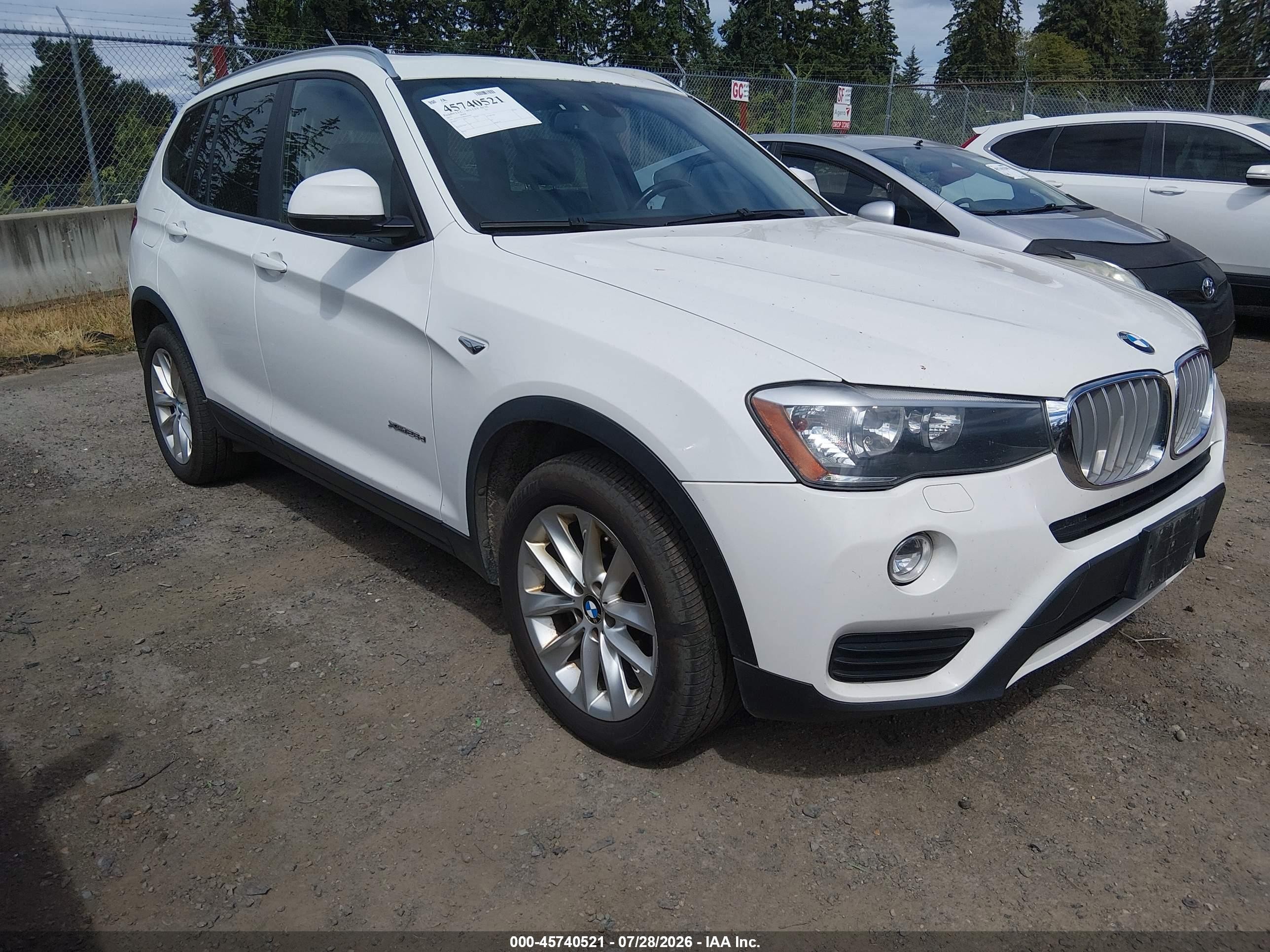 2015 BMW X3 xDrive28d, VIN 5UXWY3C59F0E95367 — Normal wear