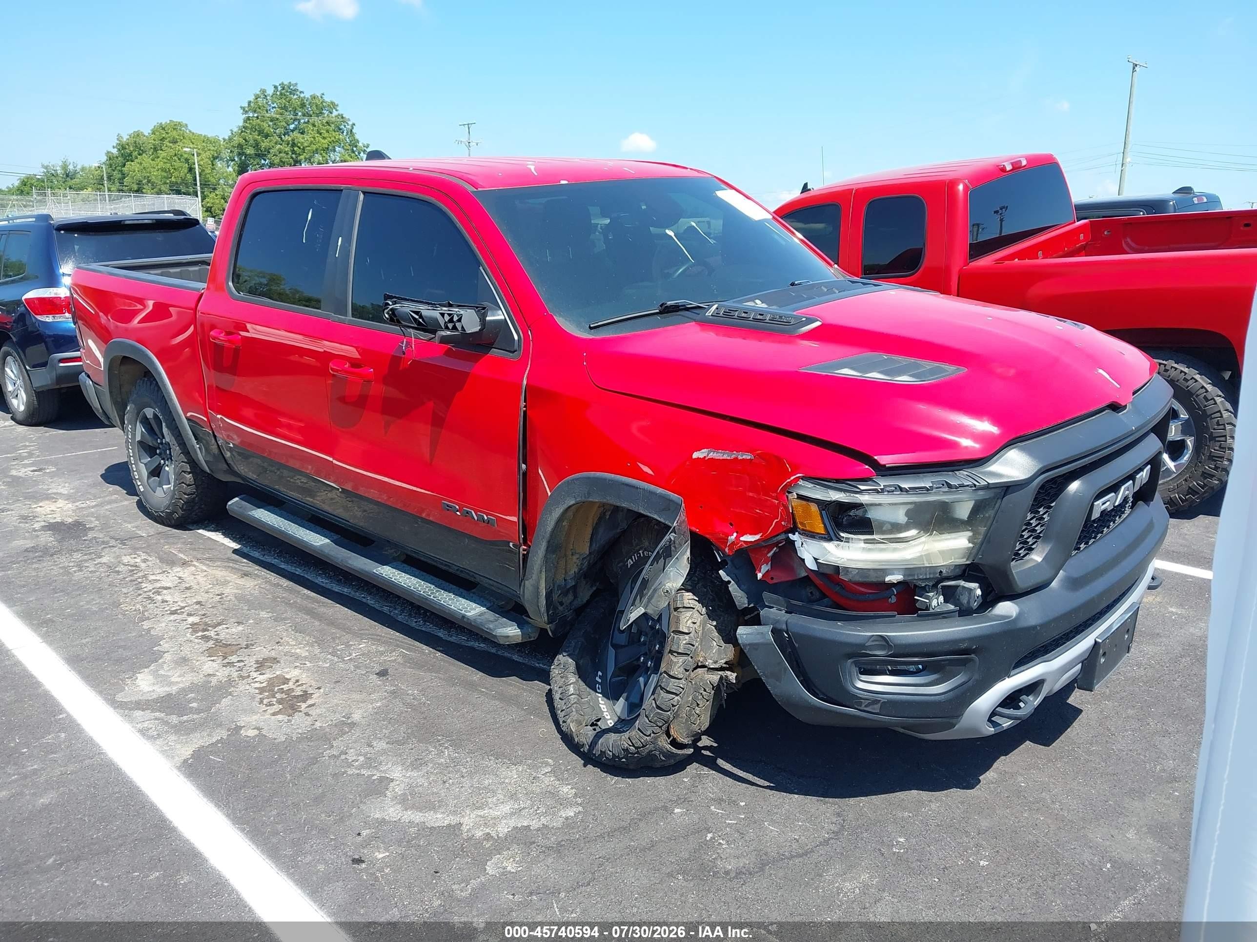2020 Ram 1500 Rebel, VIN 1C6RRELT8LN294603 — Front end