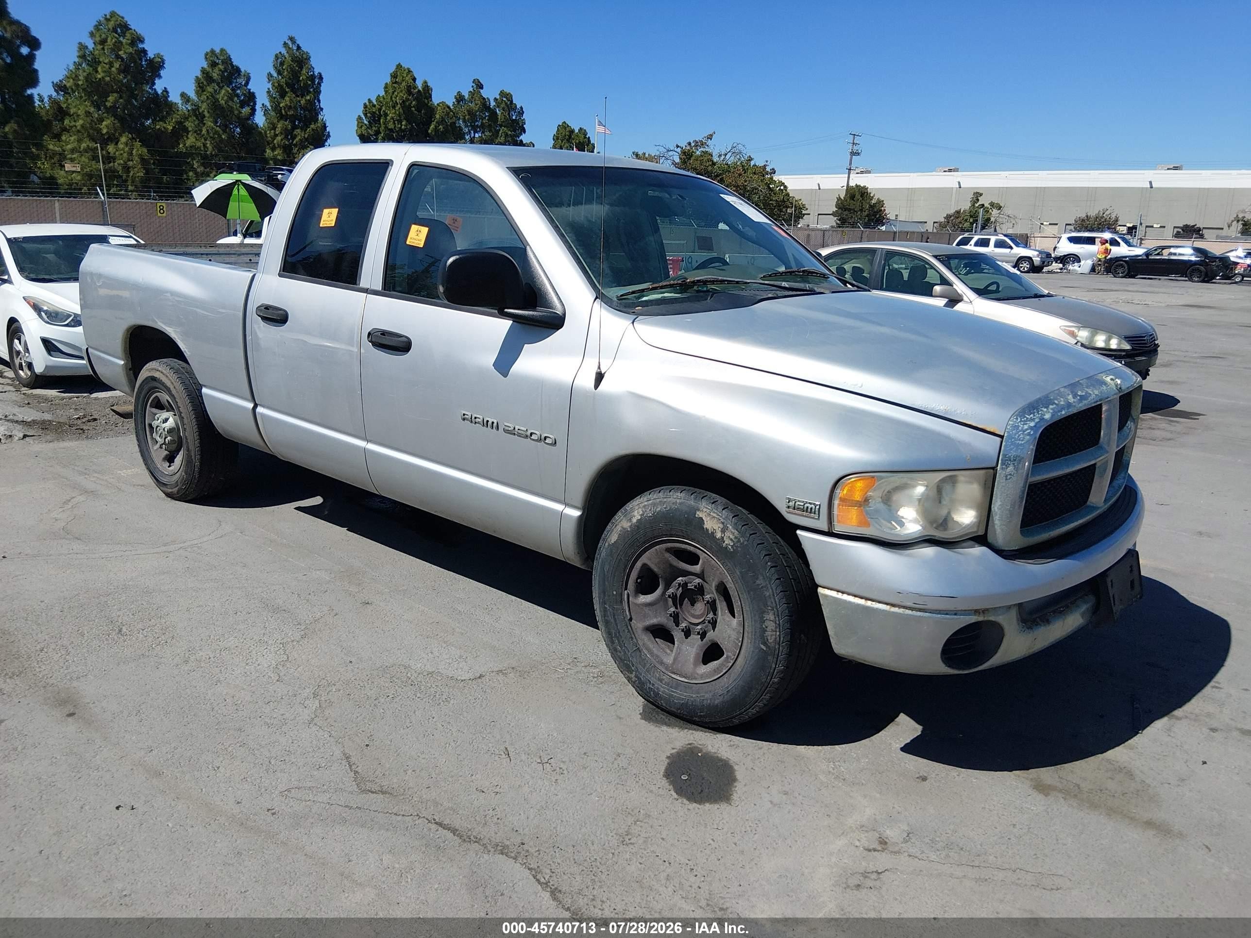 2003 Dodge 2500 ST, VIN 3D7KA28D63G825734 — Normal wear