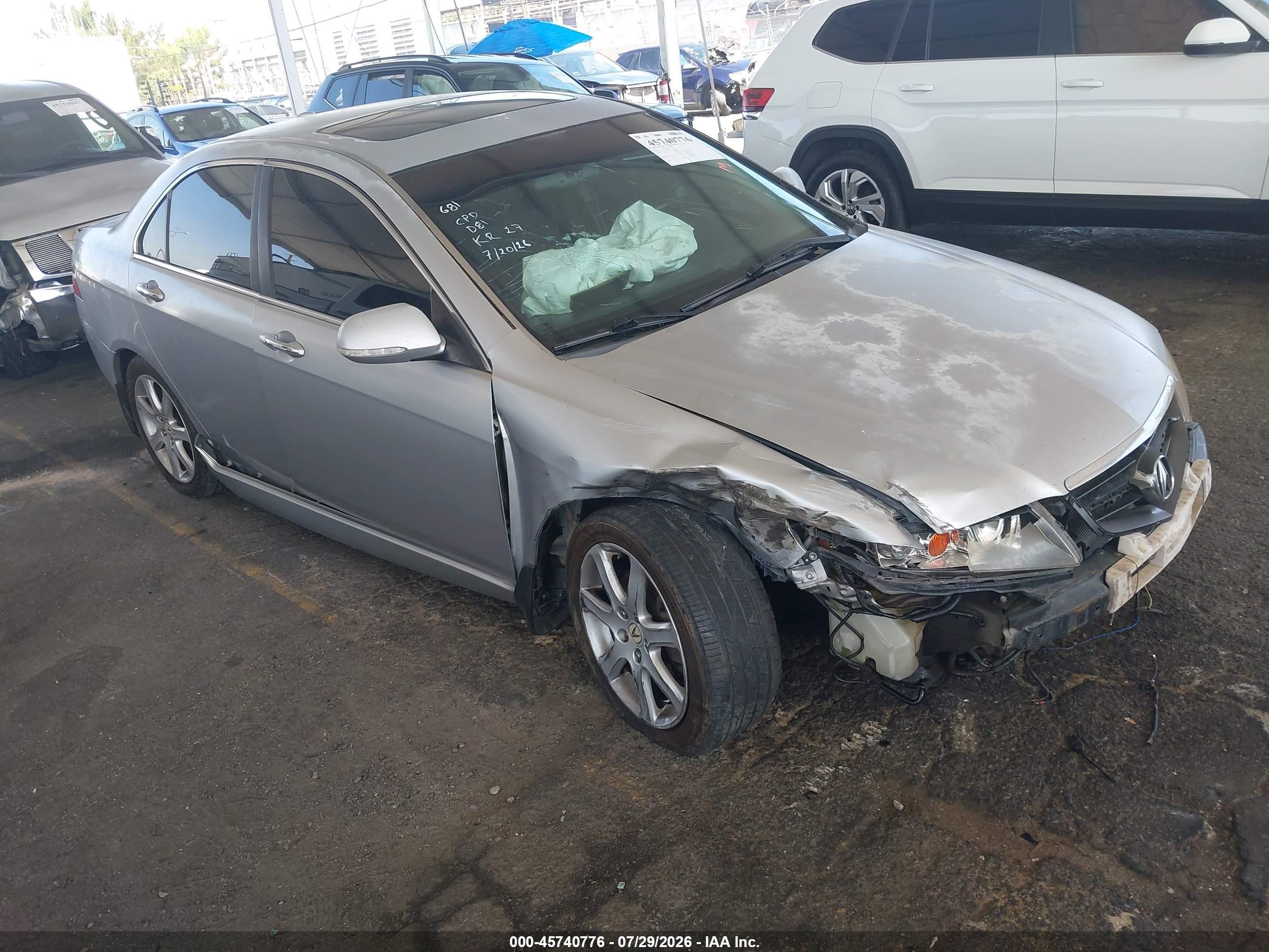 2005 Acura TSX, VIN JH4CL95975C025188 — Бок