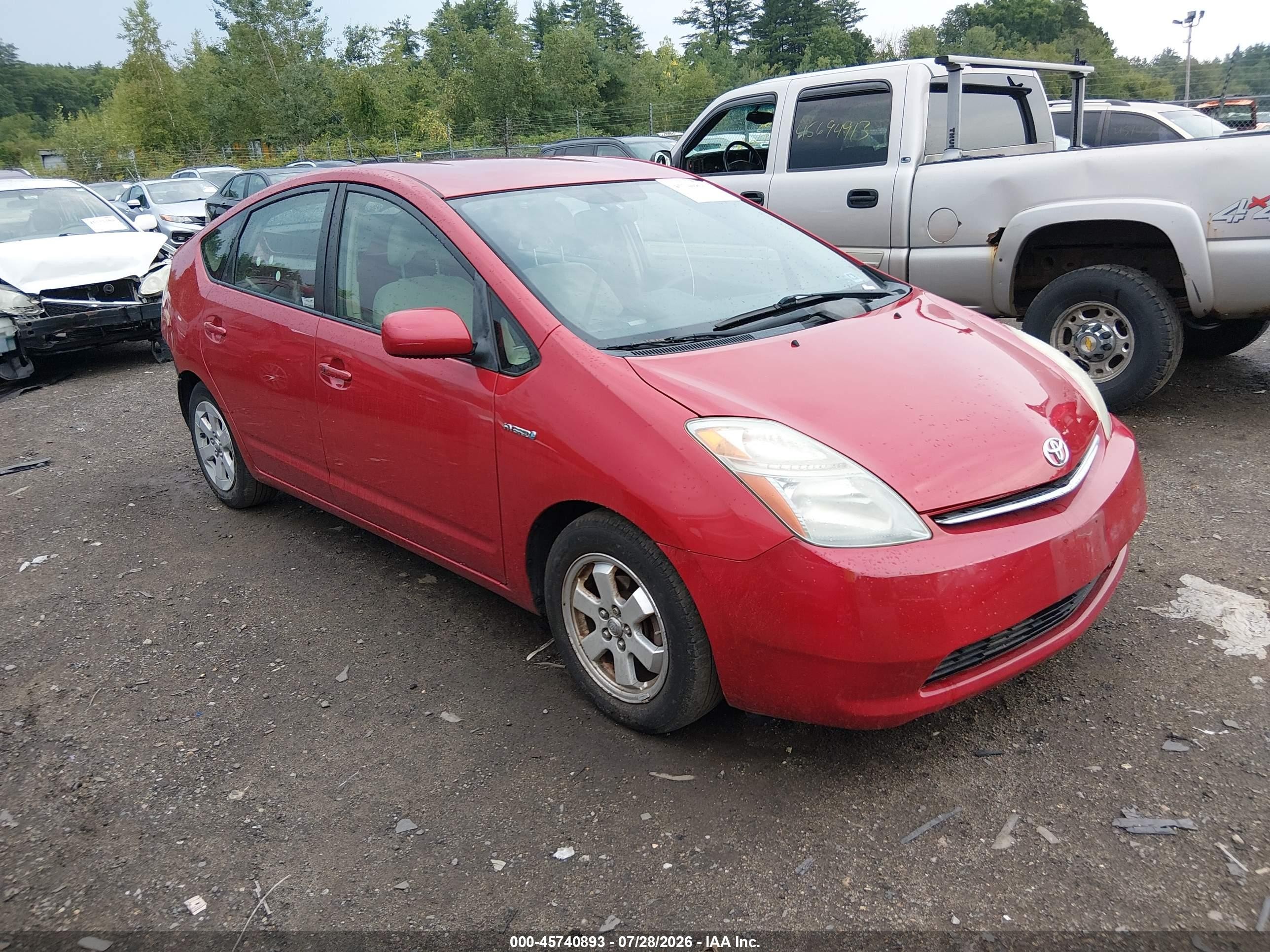 2007 Toyota Prius, VIN JTDKB20U377628704 — Rear end