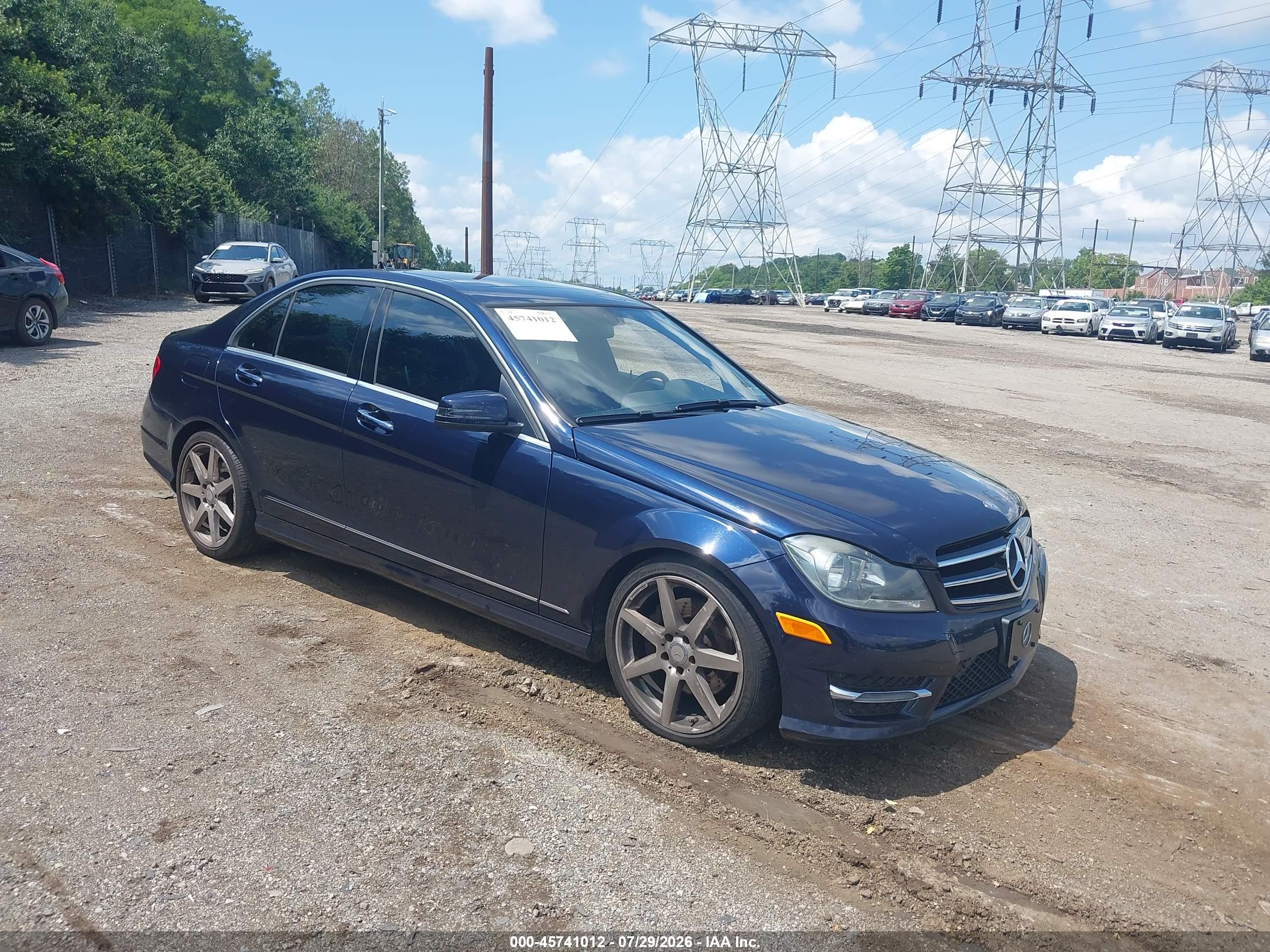 2014 Mercedes-Benz C 300 Sport, VIN WDDGF8AB6EA964914 — Water / flood