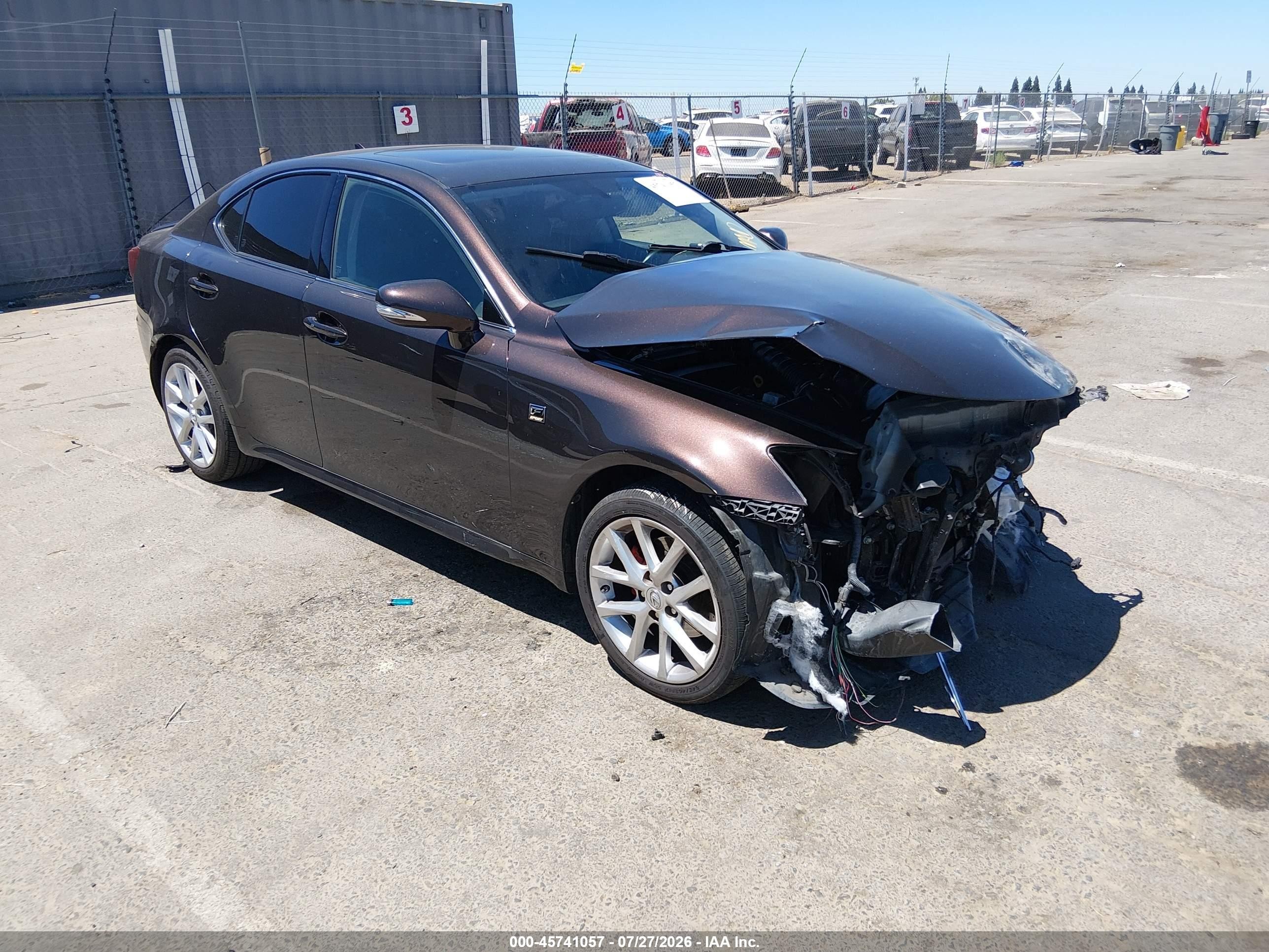 2012 Lexus IS 250, VIN JTHBF5C2XC5165402 — Front end