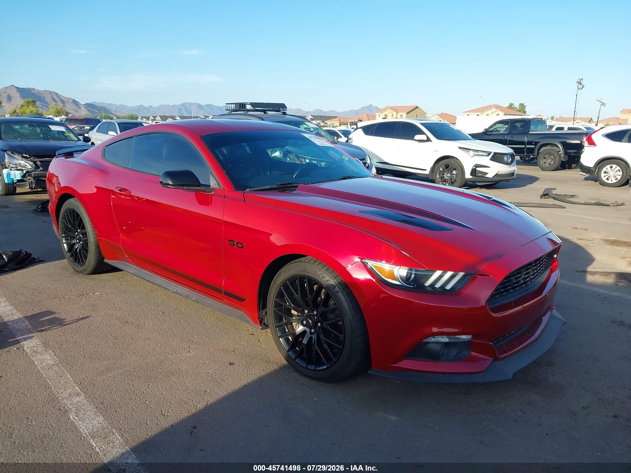 2017 Ford Mustang GT, VIN 1FA6P8CF4H5336243 — Бок