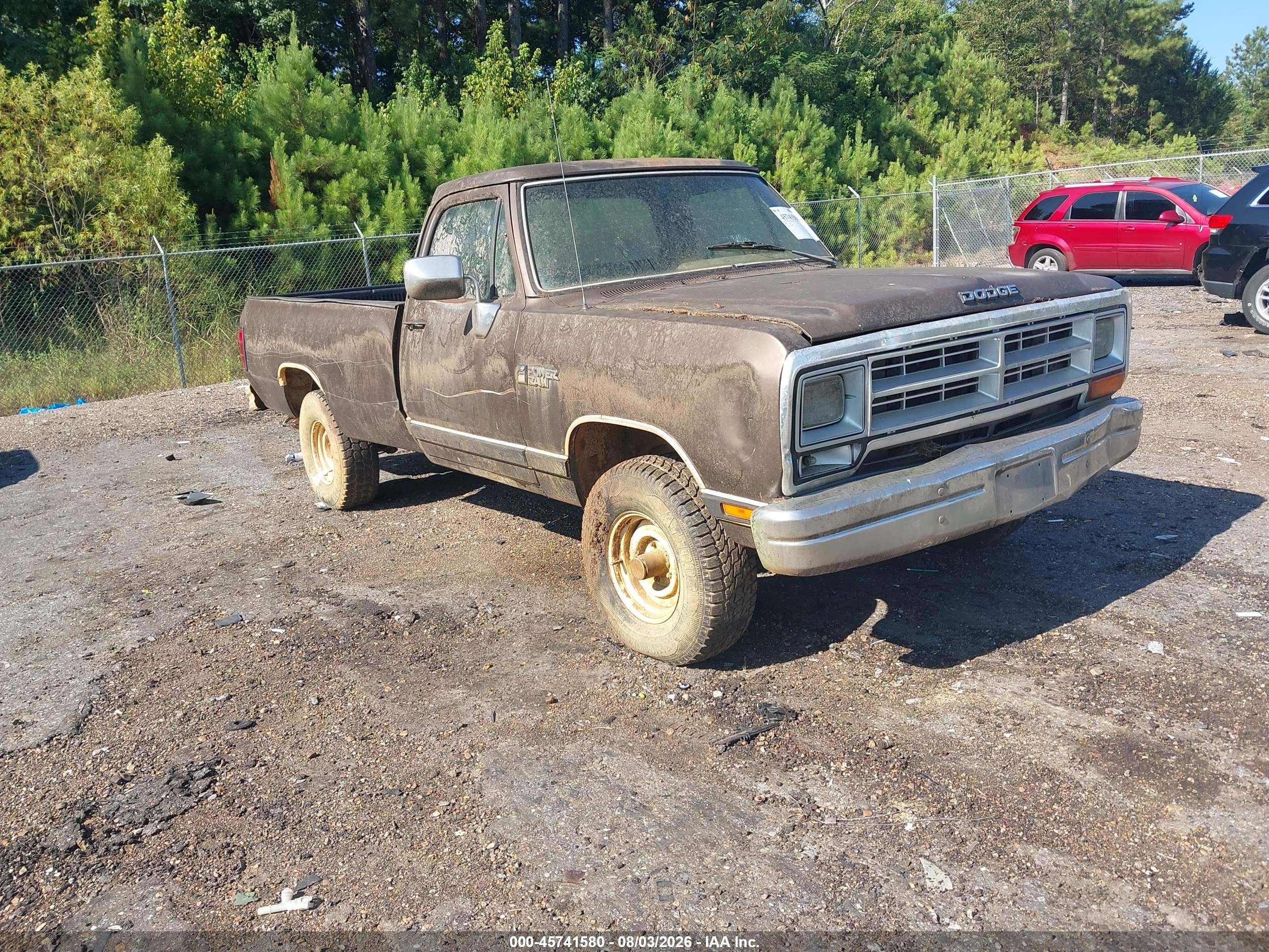 1989 Dodge W SERIES, VIN 1B7HM06Y0KS111580 — Normal wear