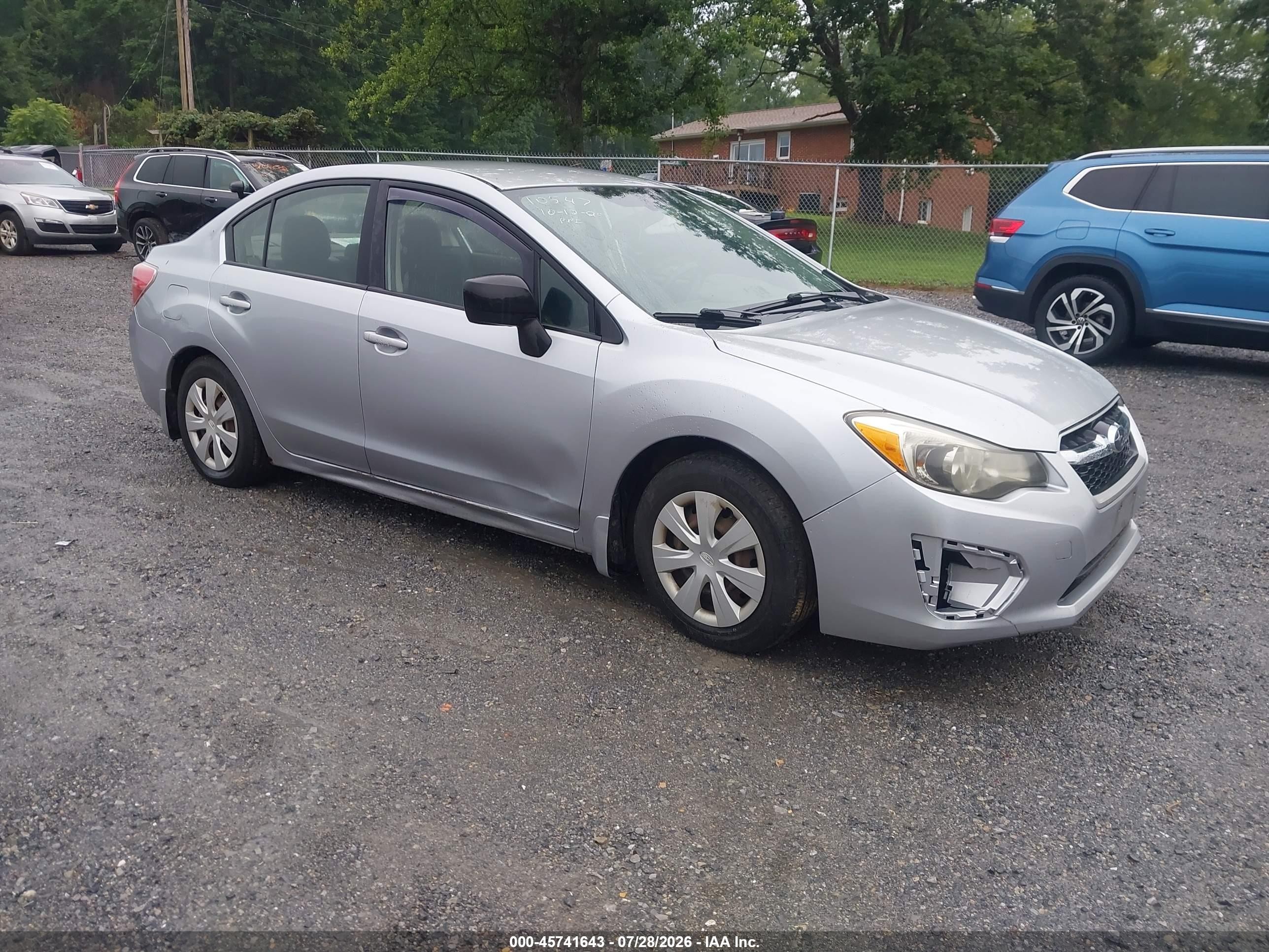 2012 Subaru Impreza 2.0i, VIN JF1GJAA6XCG015904 — Normal wear