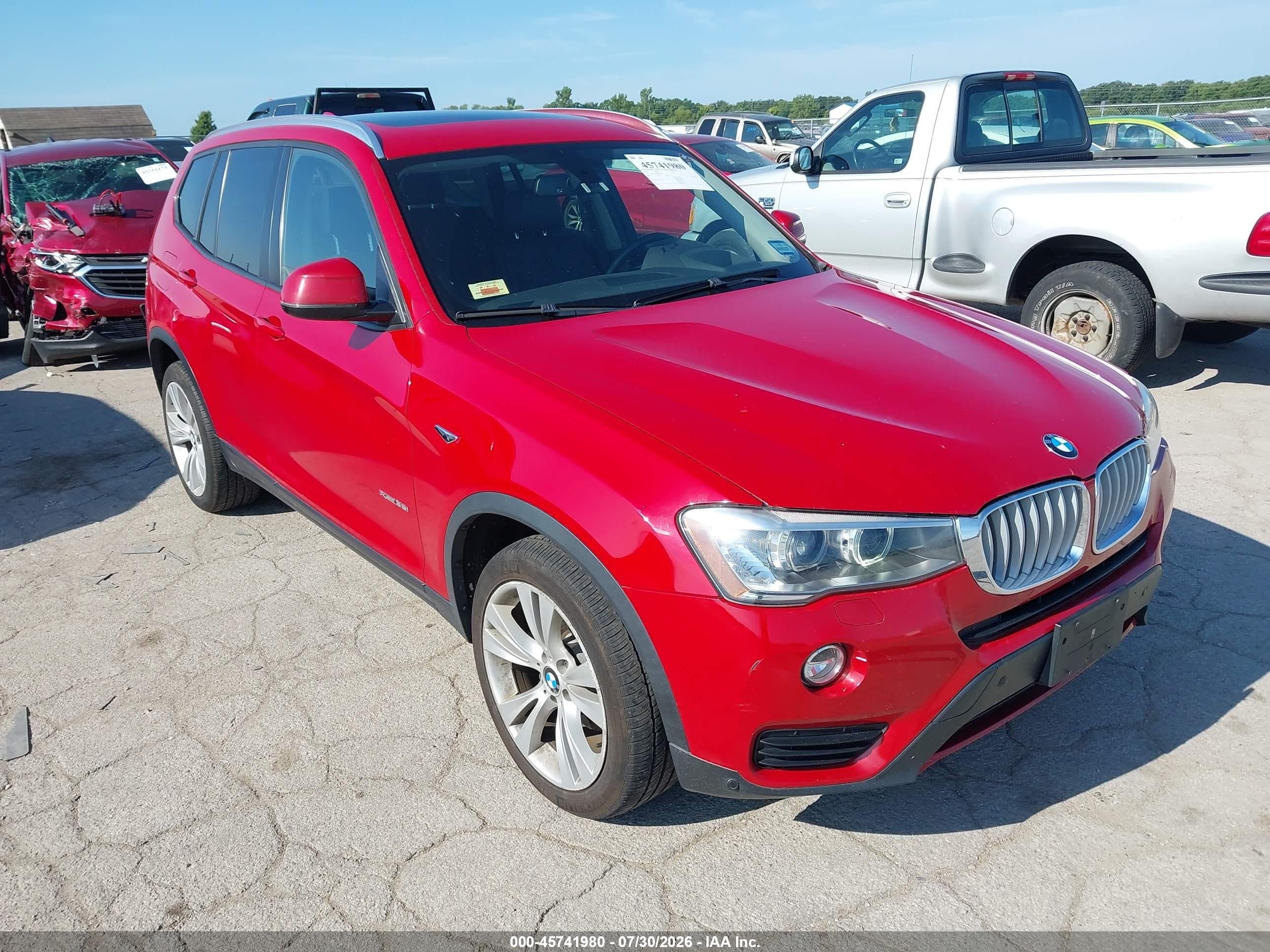 2015 BMW X3 xDrive35i, VIN 5UXWX7C58F0K31435 — Normal wear