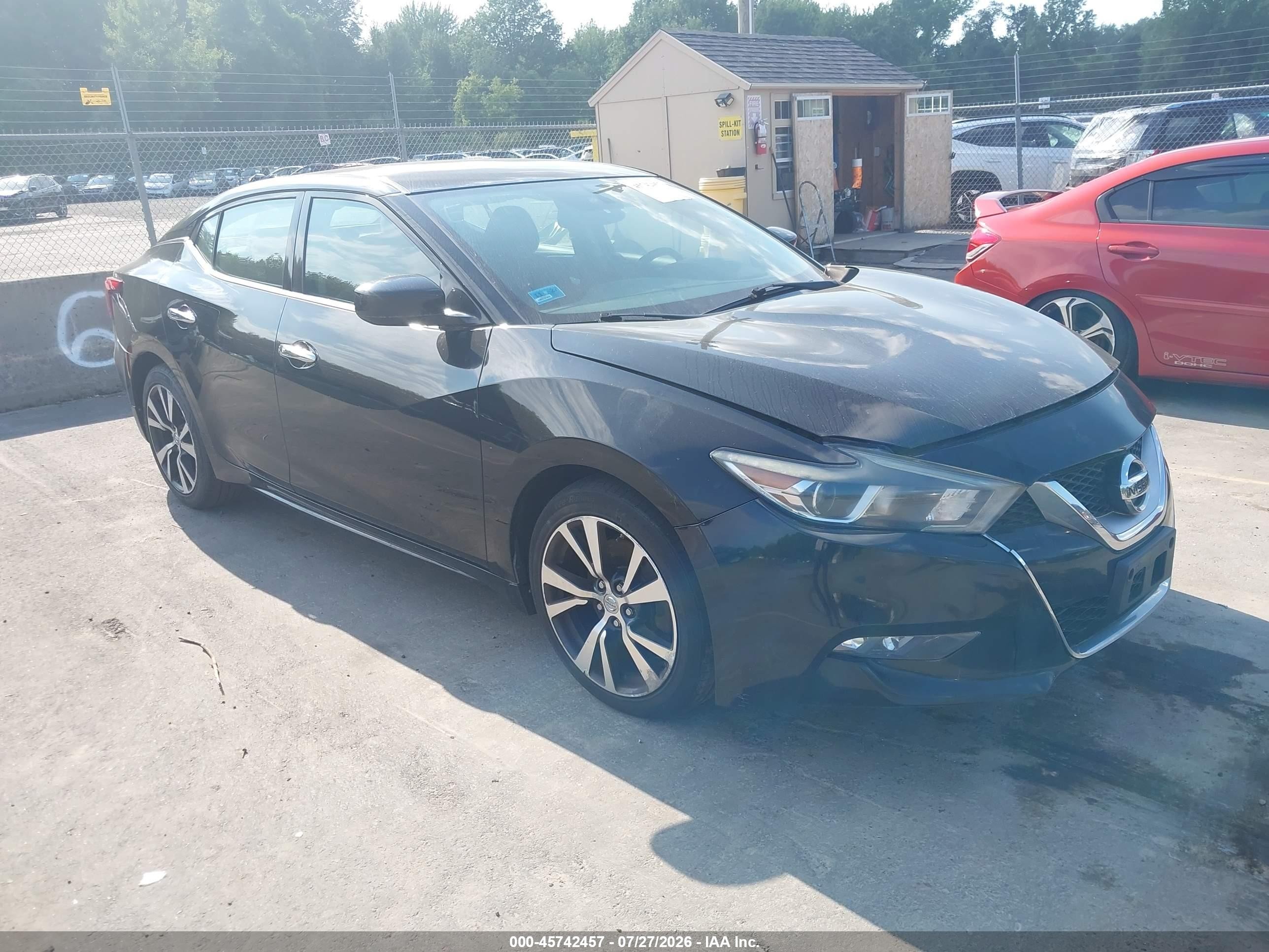 2017 Nissan Maxima SL, VIN 1N4AA6AP8HC369205 — Перед