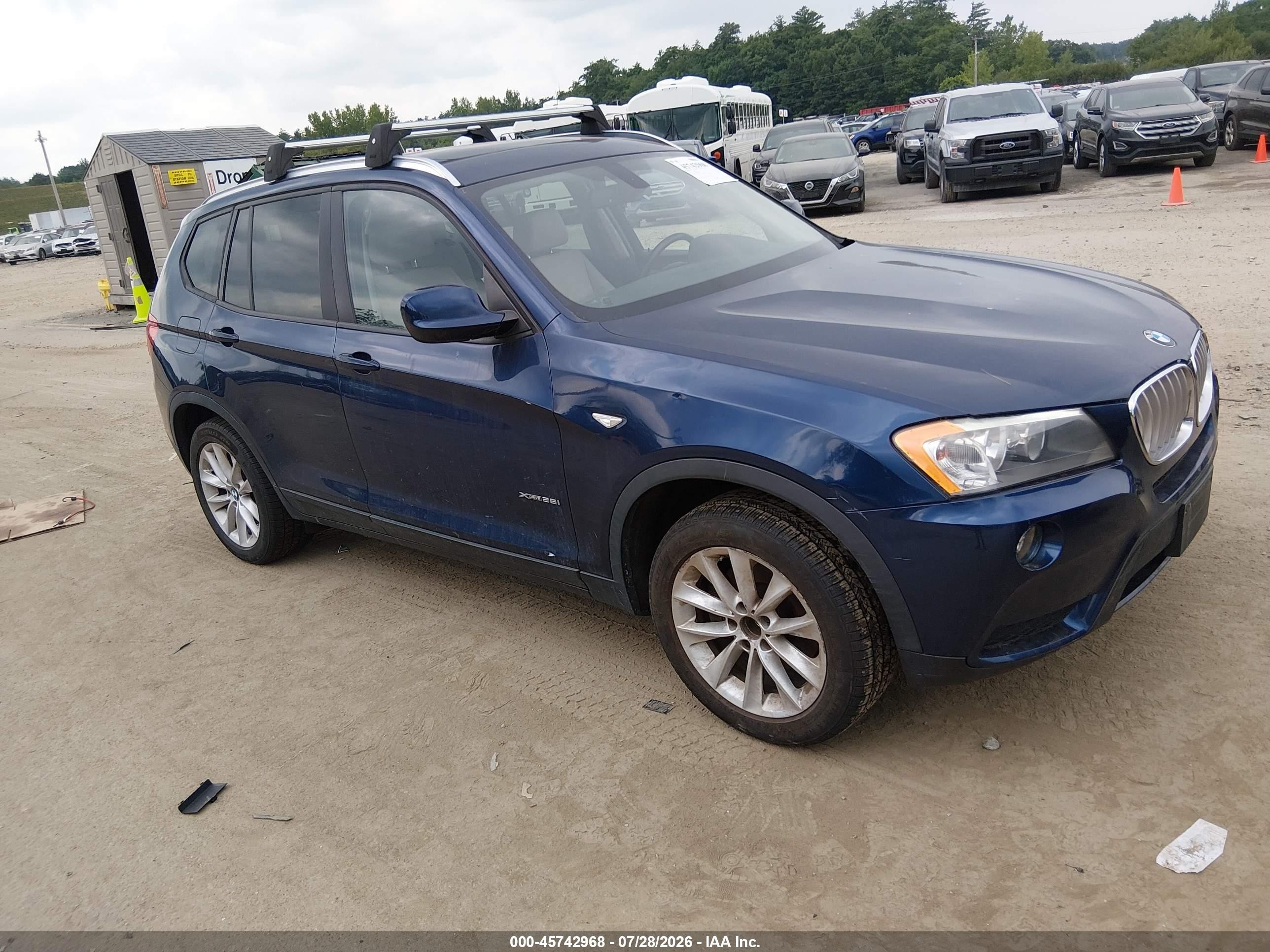 2013 BMW X3 xDrive28i, VIN 5UXWX9C50D0A27627 — Обычный износ