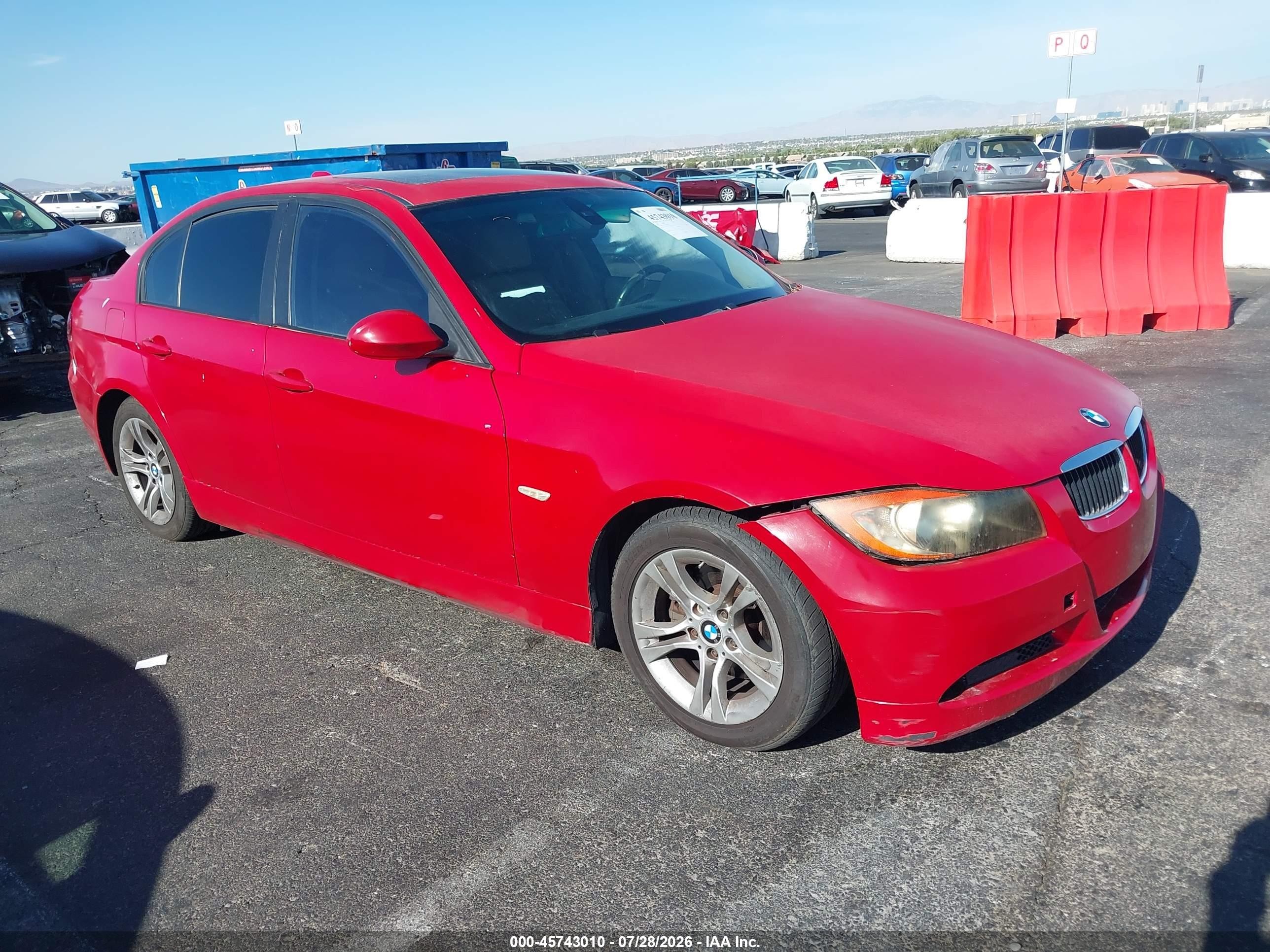 2008 BMW 3 Series 328i, VIN WBAVC535X8FZ82384 — Обычный износ