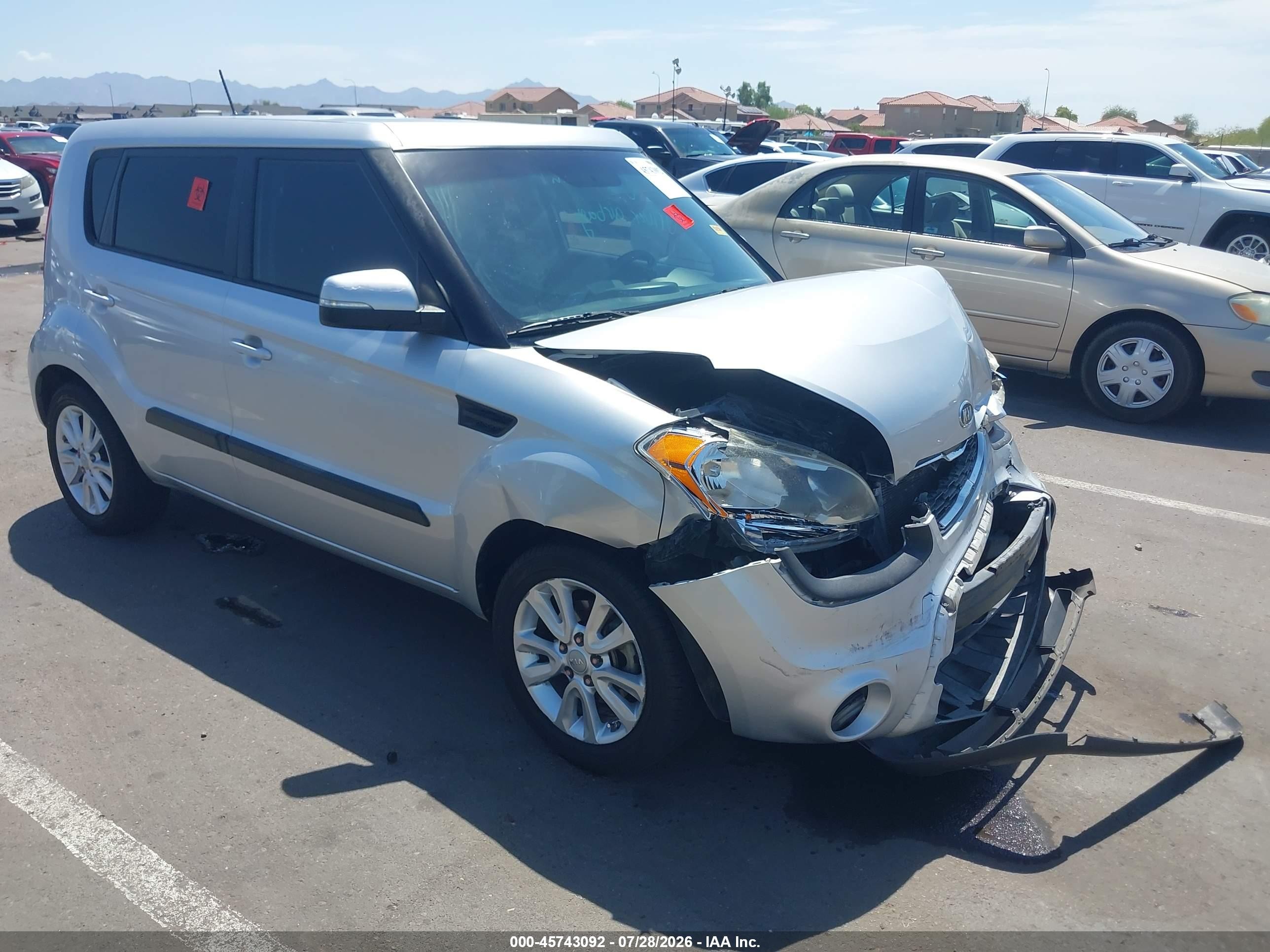 2012 Kia Soul +, VIN KNDJT2A68C7441252 — Front end