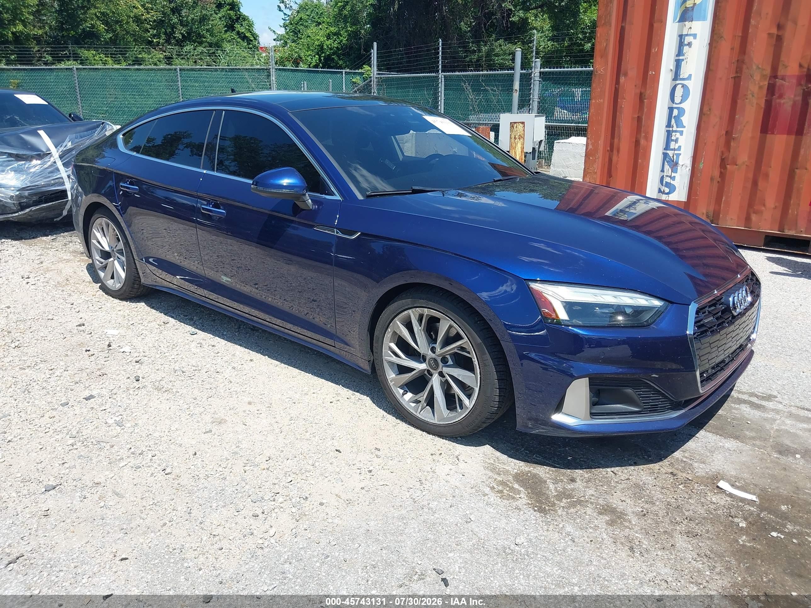 2021 Audi A5 Sportback Premium Plus, VIN WAUCBCF54MA051137 — Front end