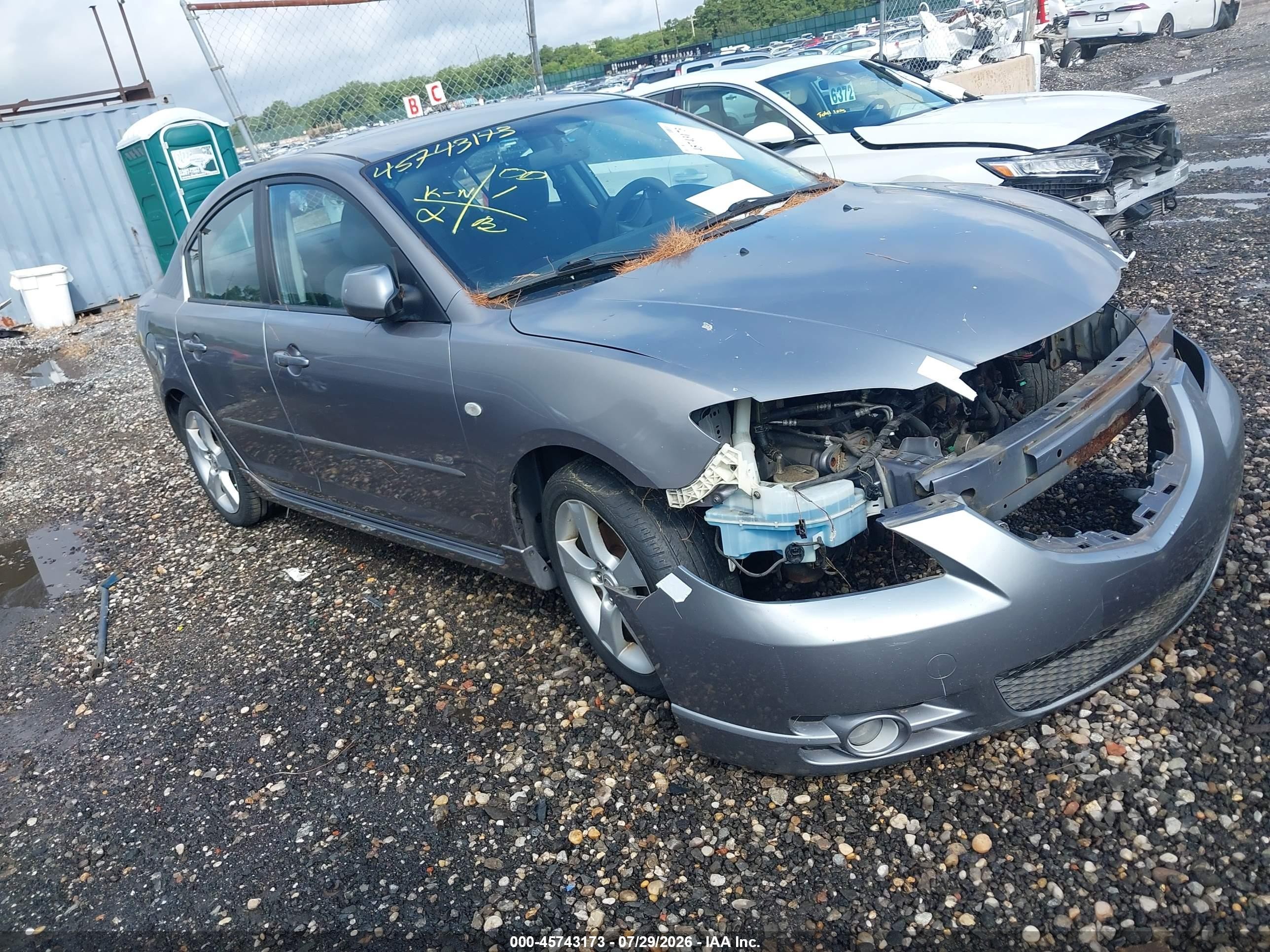 2005 Mazda 3 s, VIN JM1BK323651312966 — Front end