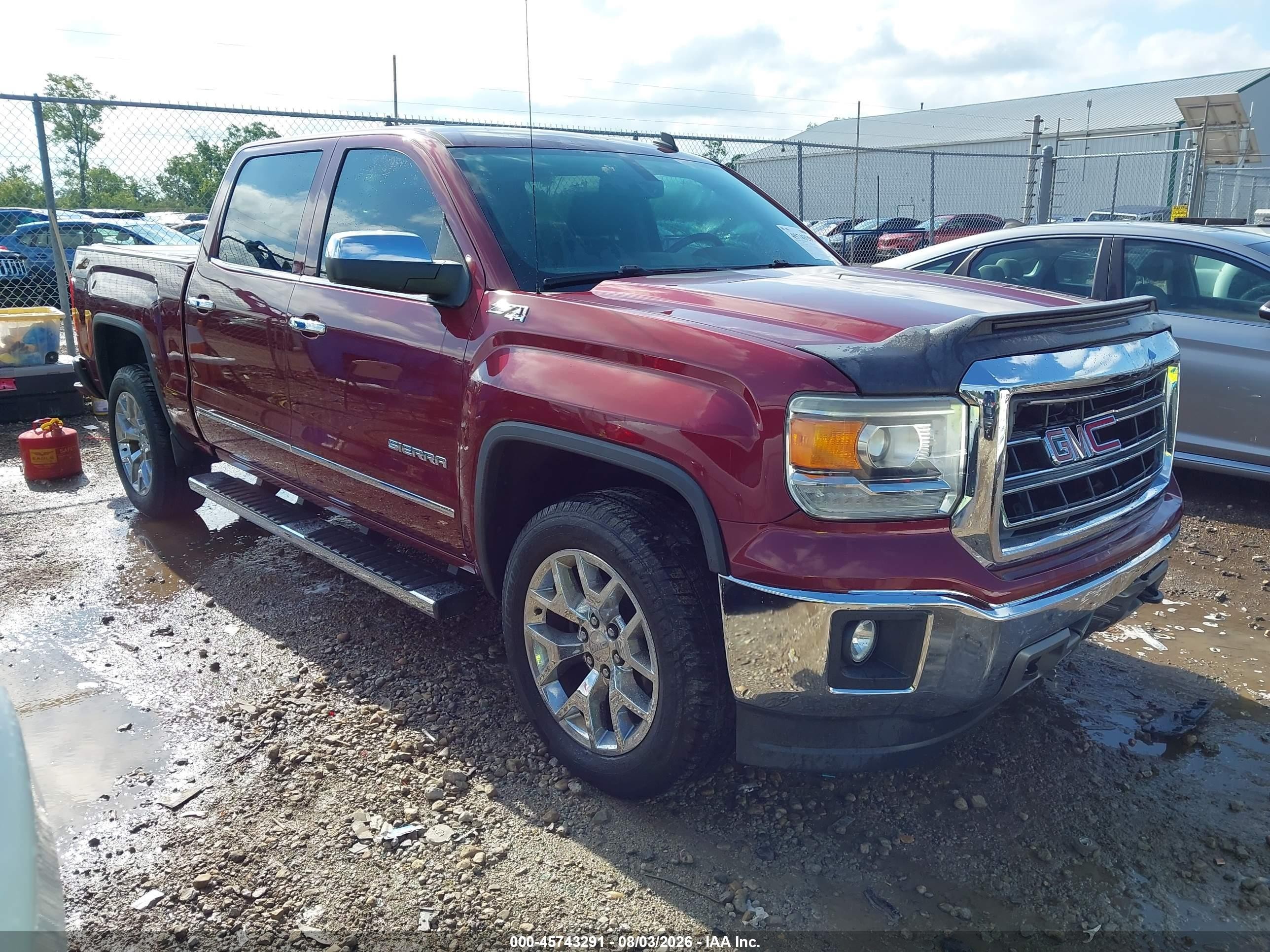 2014 GMC Sierra 1500 SLT, VIN 3GTU2VEC2EG498099 — Front end
