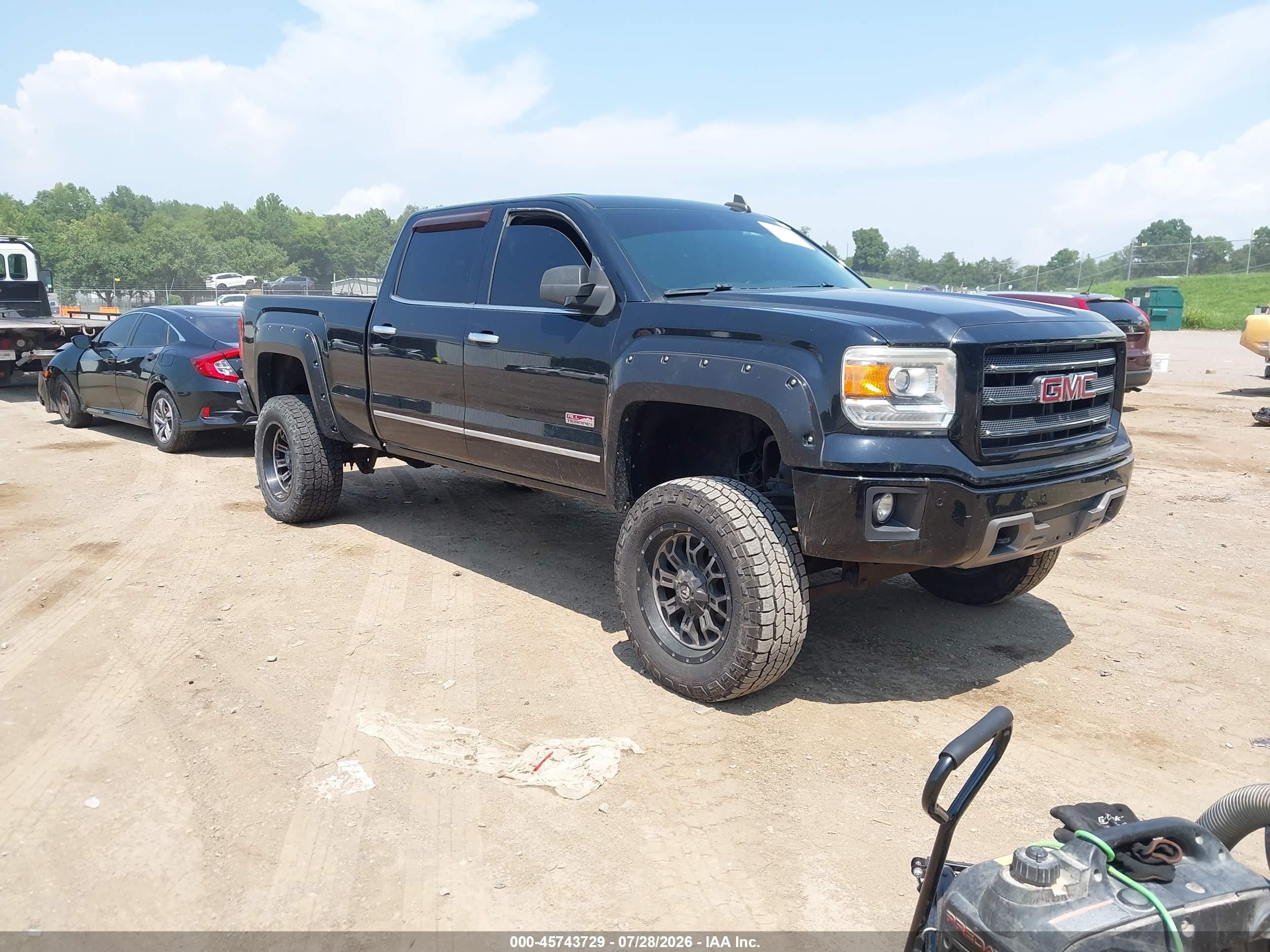 2015 GMC Sierra 1500 SLT, VIN 3GTU2VEC6FG106968 — Not stated