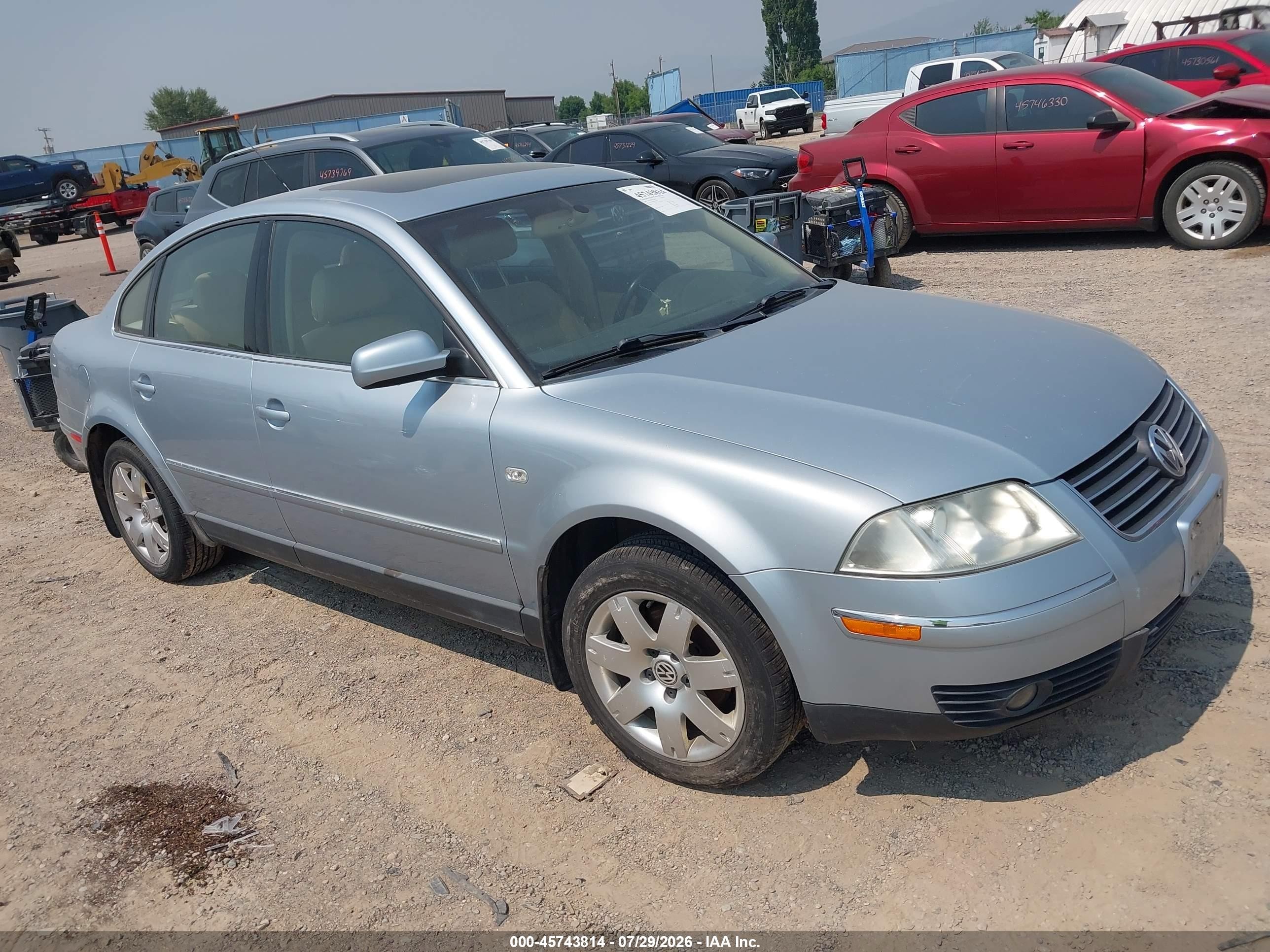 2001 Volkswagen Passat GLX, VIN WVWRH63B21P133609 — Normal wear