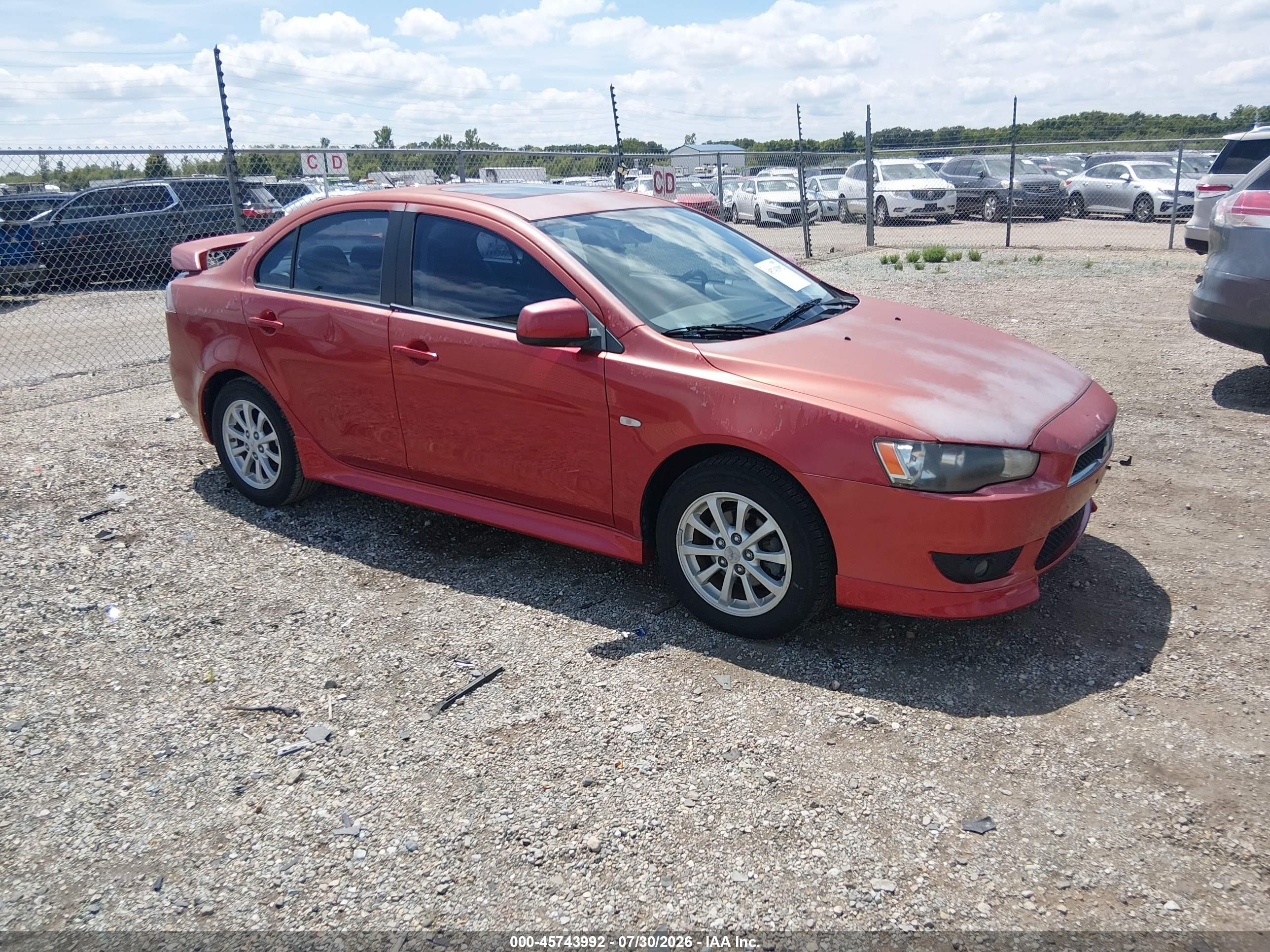 2010 Mitsubishi Lancer ES, VIN JA32U2FU3AU020092 — Normal wear