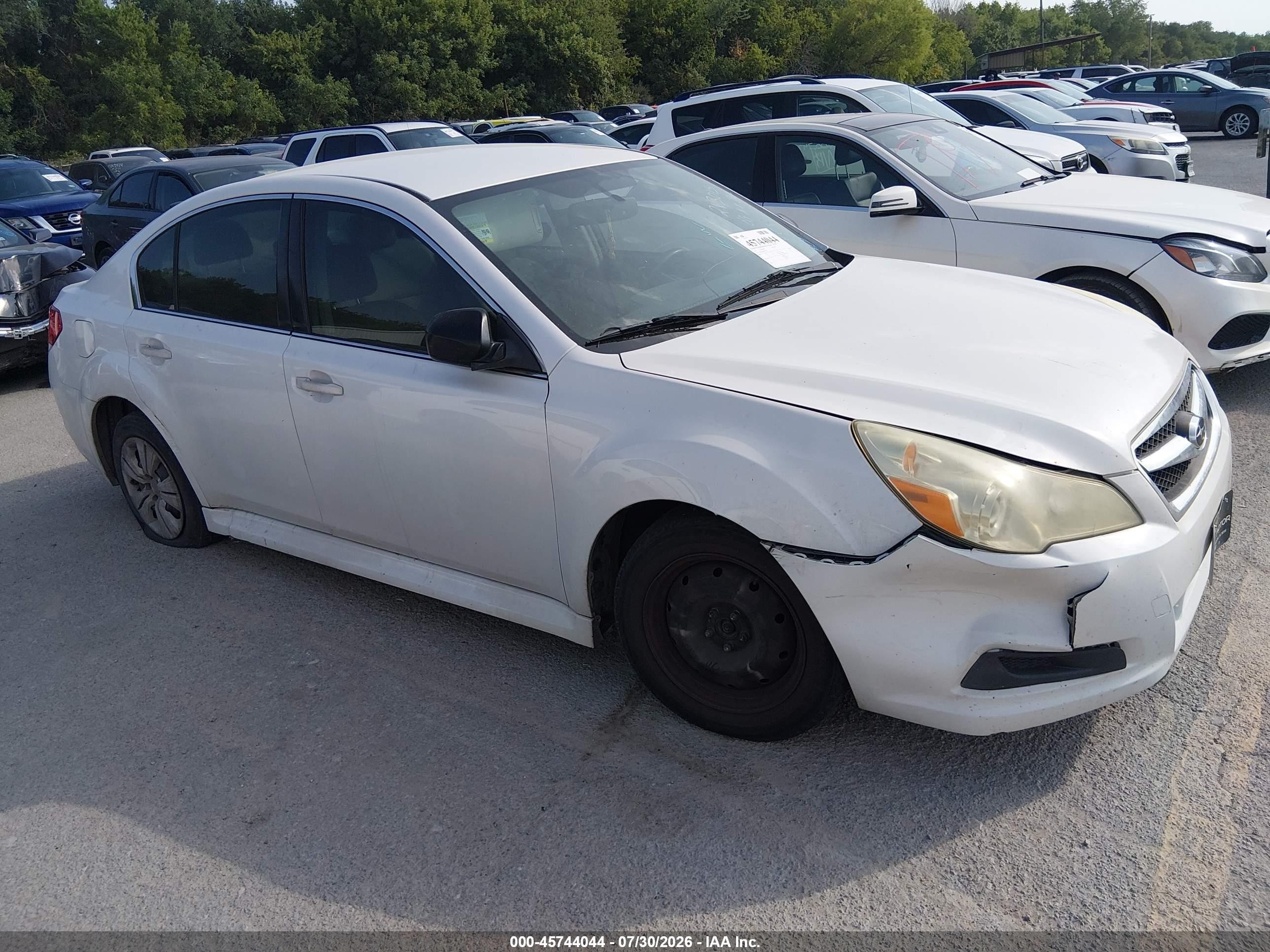 2011 Subaru Legacy 2.5i, VIN 4S3BMCA66B3263015 — Обычный износ
