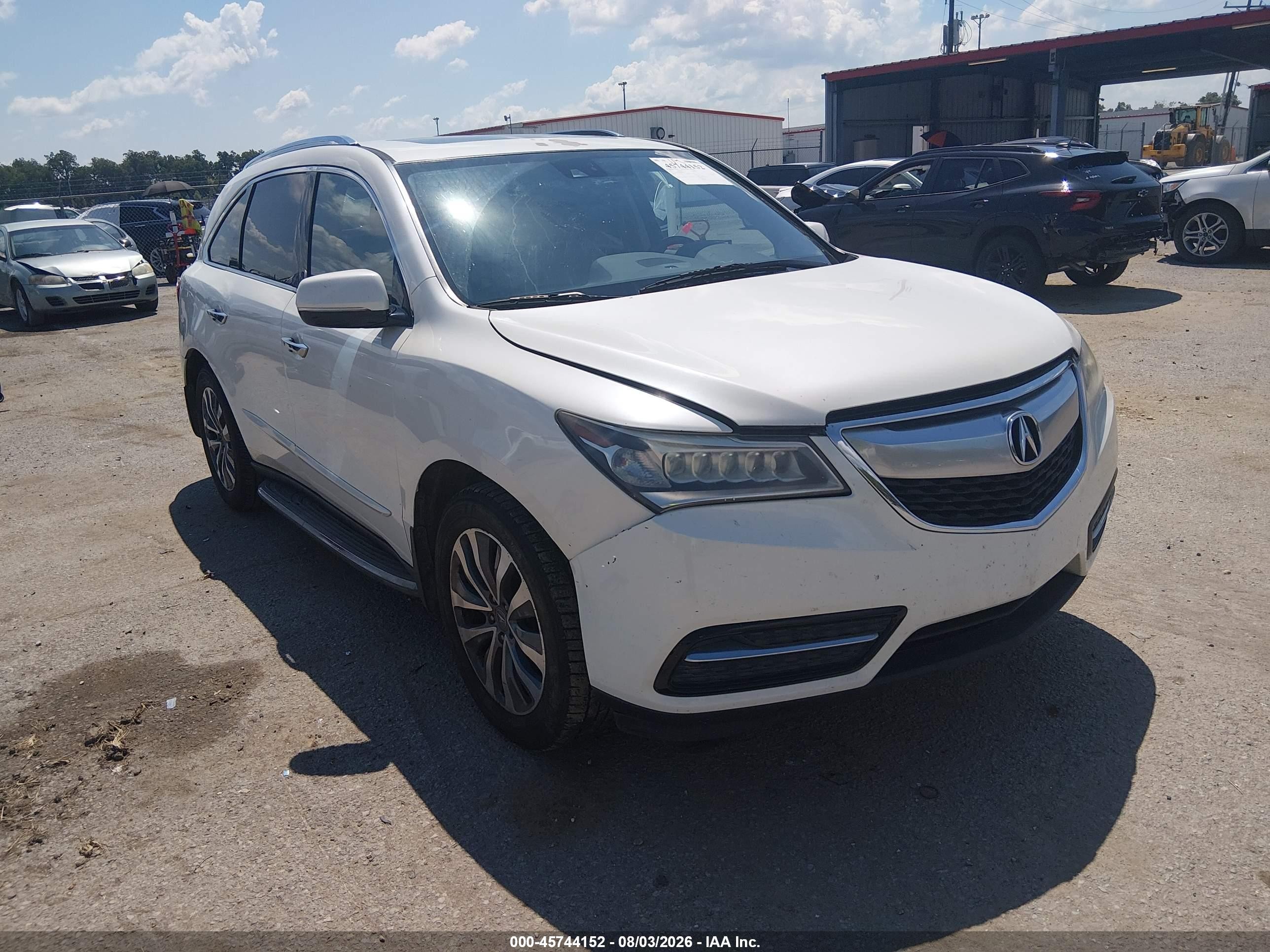 2014 Acura MDX Technology, VIN 5FRYD3H47EB010757 — Normal wear