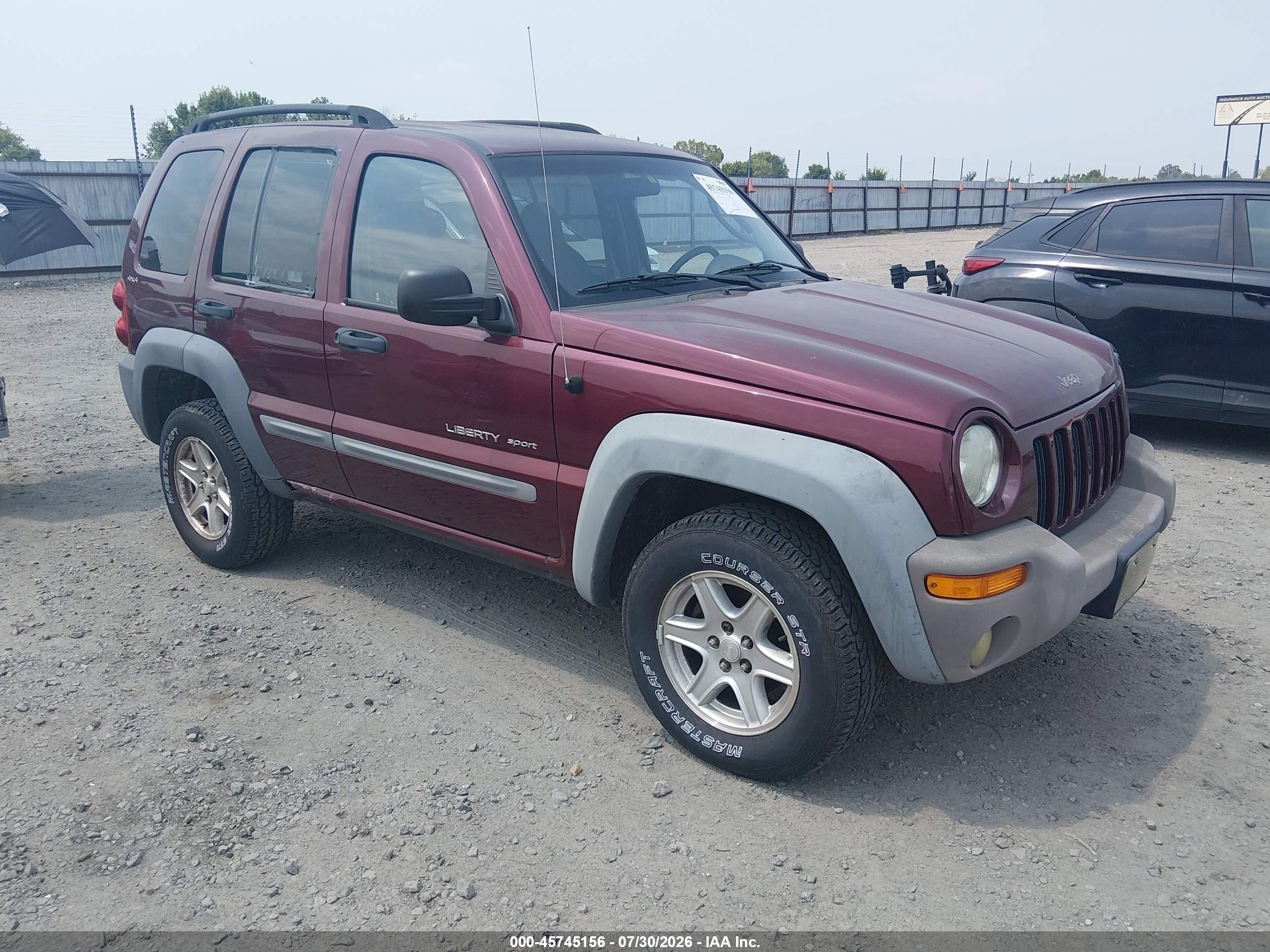 2002 Jeep Liberty Sport, VIN 1J4GL48KX2W118747 — Обычный износ