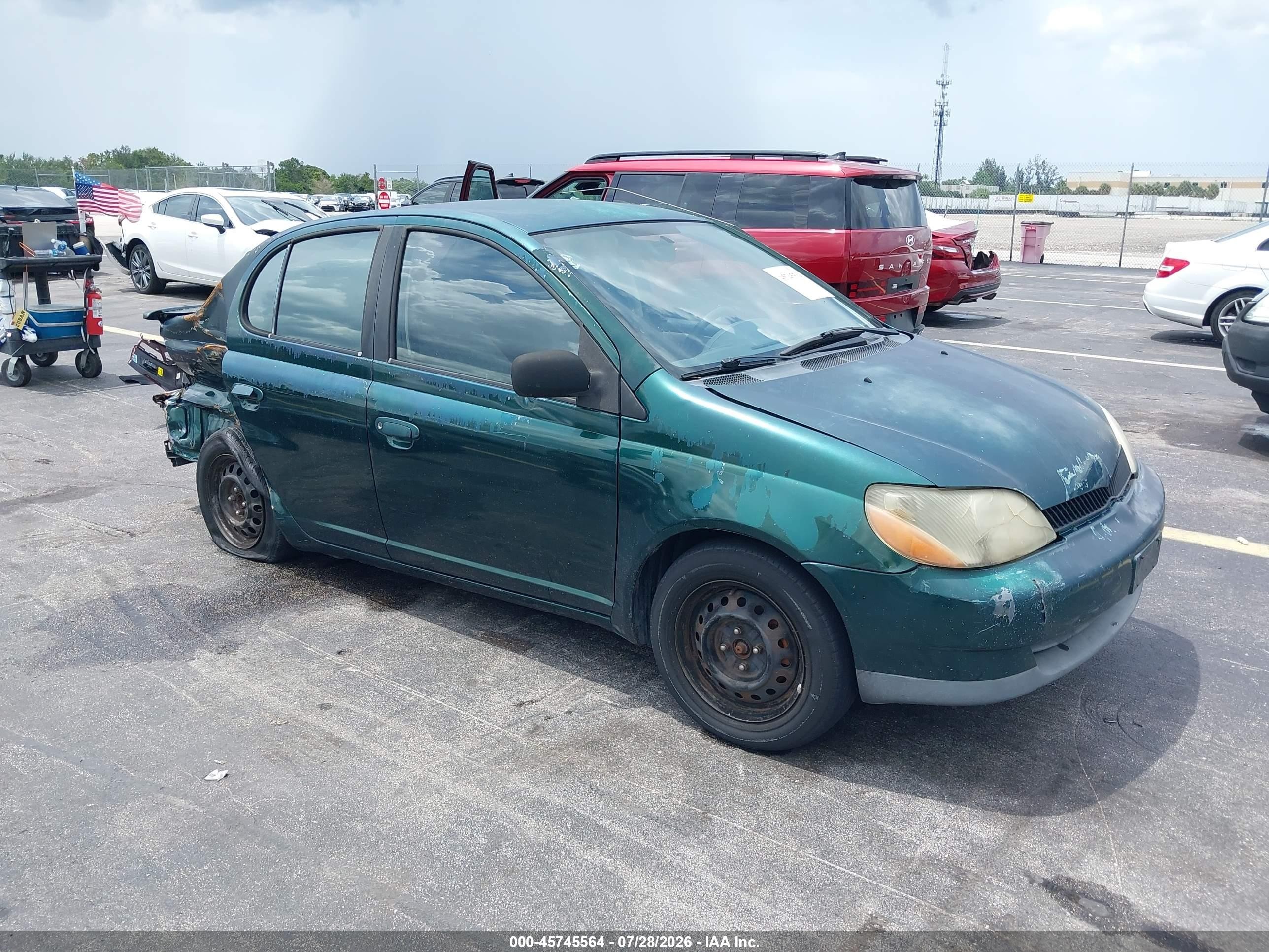 2001 Toyota ECHO, VIN JTDBT123410177682 — Rear end