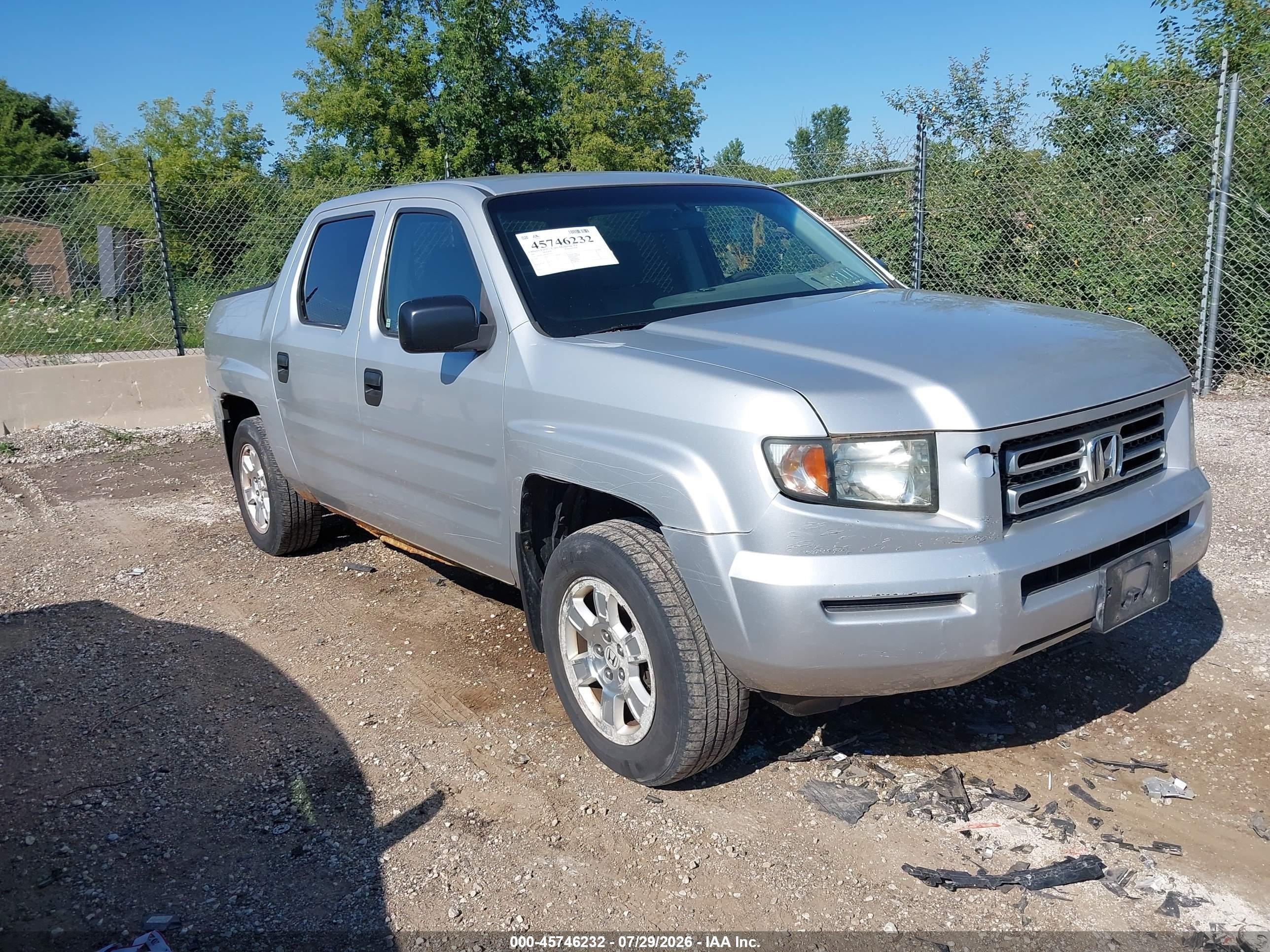 2007 Honda Ridgeline RT, VIN 2HJYK16287H513557 — Normal wear