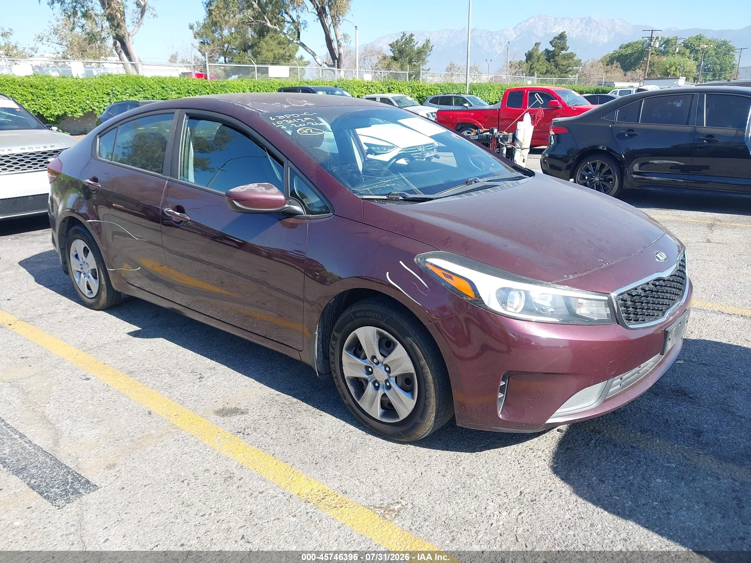 2017 Kia Forte LX, VIN 3KPFK4A7XHE158758 — Theft recovery