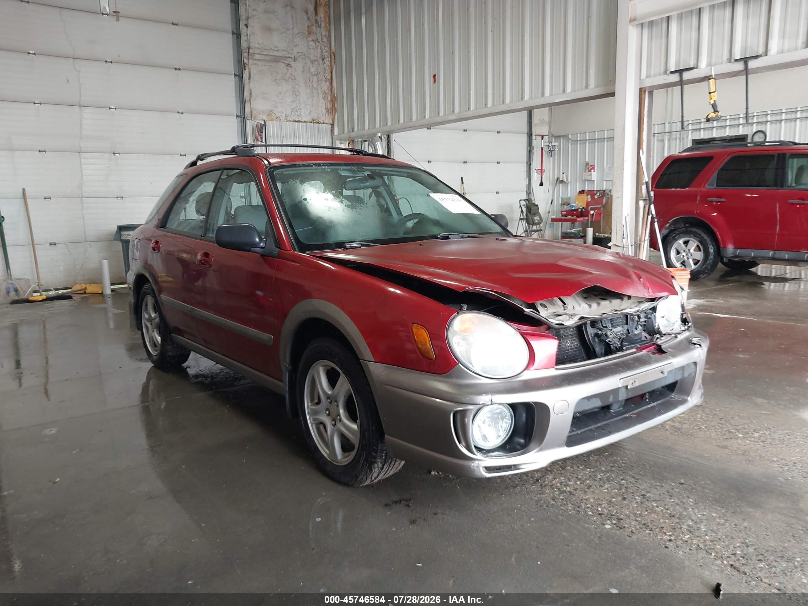 2003 Subaru Impreza Outback, VIN JF1GG68583H811943 — Перед