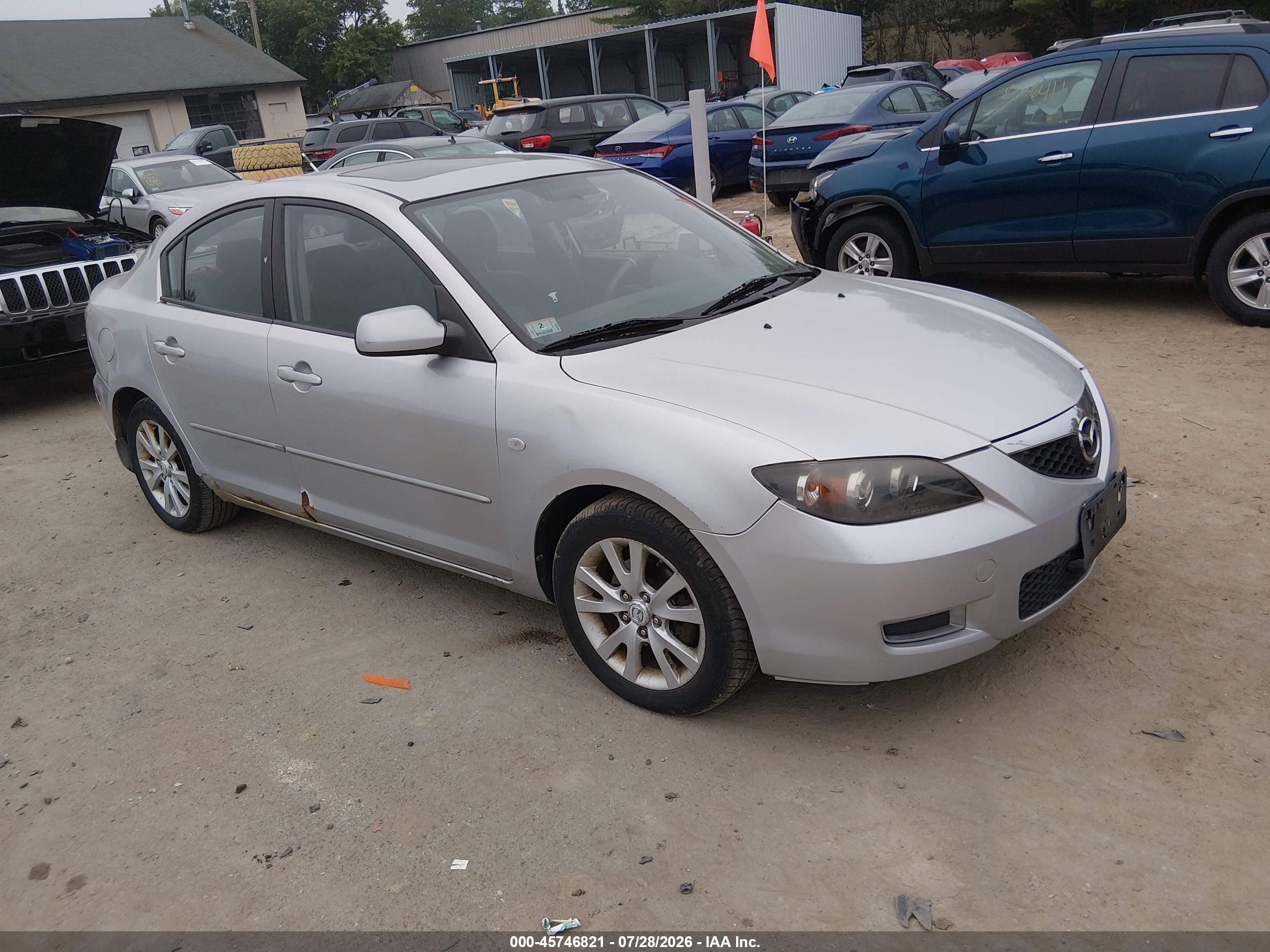 2007 Mazda 3 i Touring, VIN JM1BK12G971650775 — Normal wear