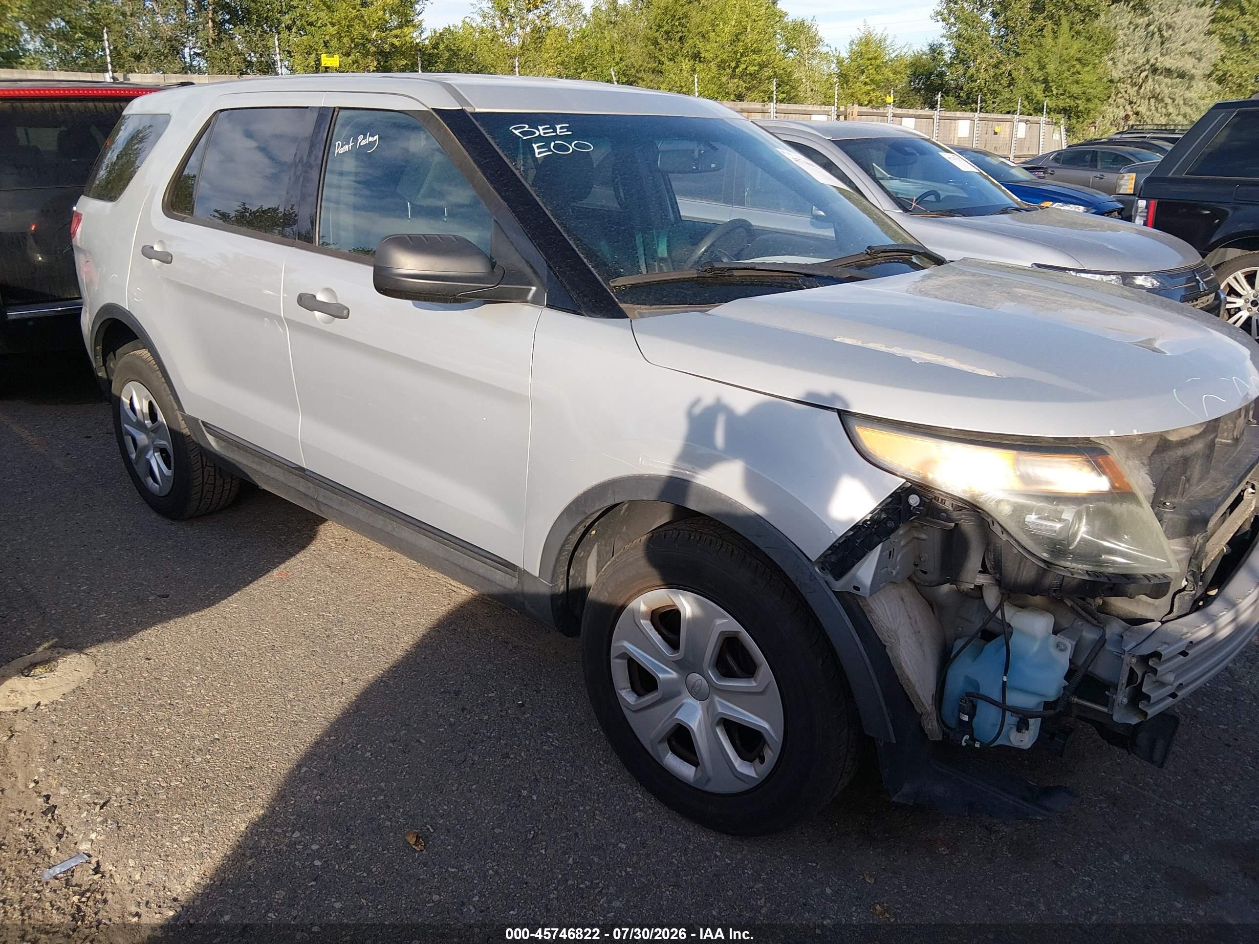 2013 Ford Police Interceptor Utility, VIN 1FM5K8AR7DGA42329 — Front end