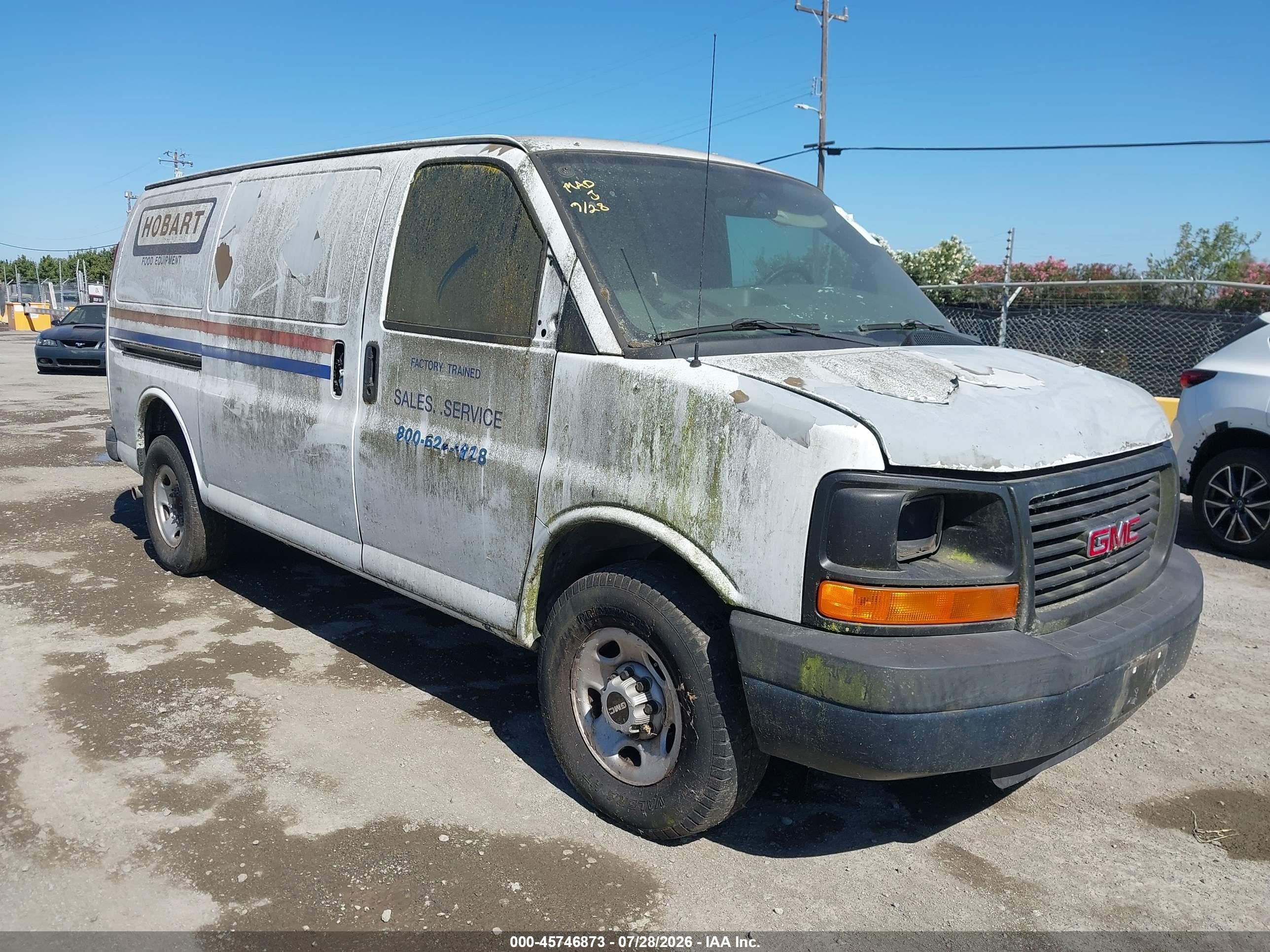 2008 GMC Savana Cargo, VIN 1GTGG25CX81234757 — Normal wear