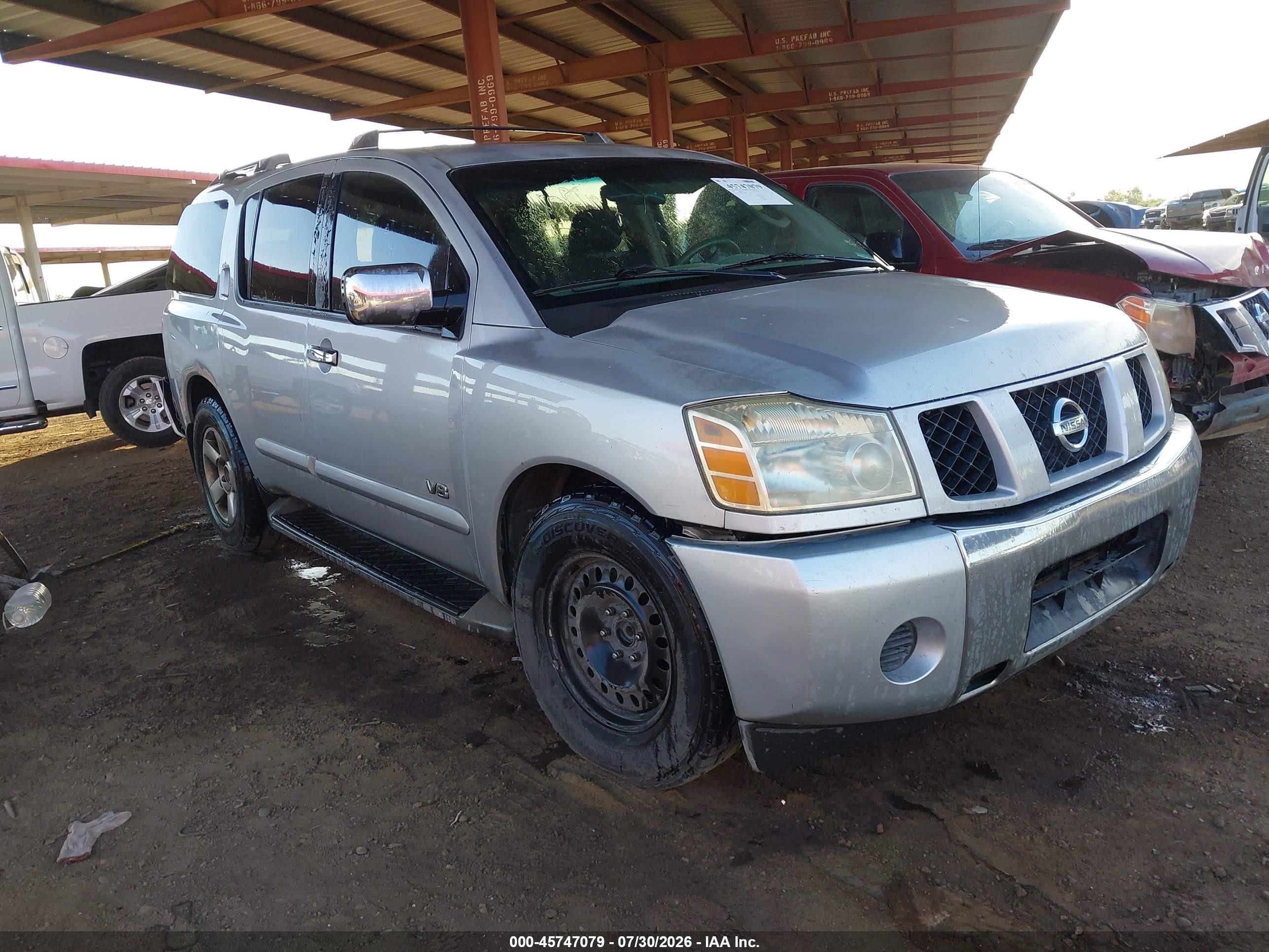 2007 Nissan Armada LE, VIN 5N1AA08AX7N719151 — Rear end