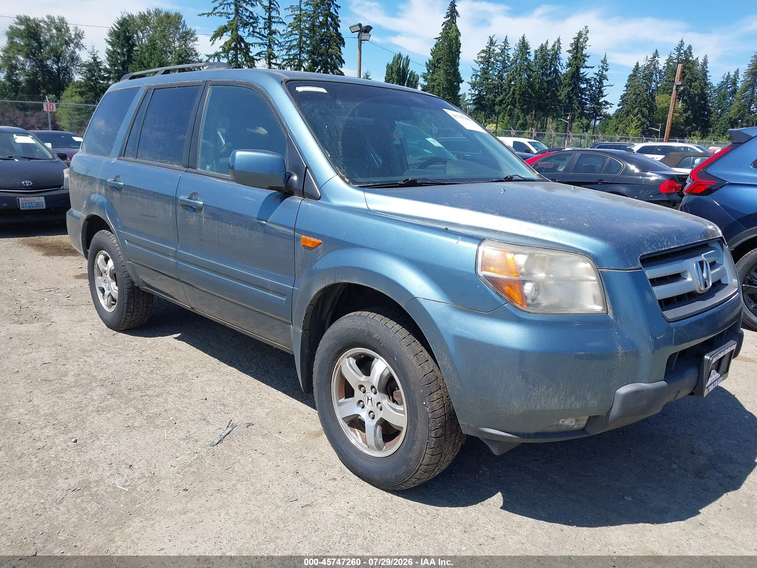 2008 Honda Pilot SE, VIN 5FNYF18368B038528 — Обычный износ