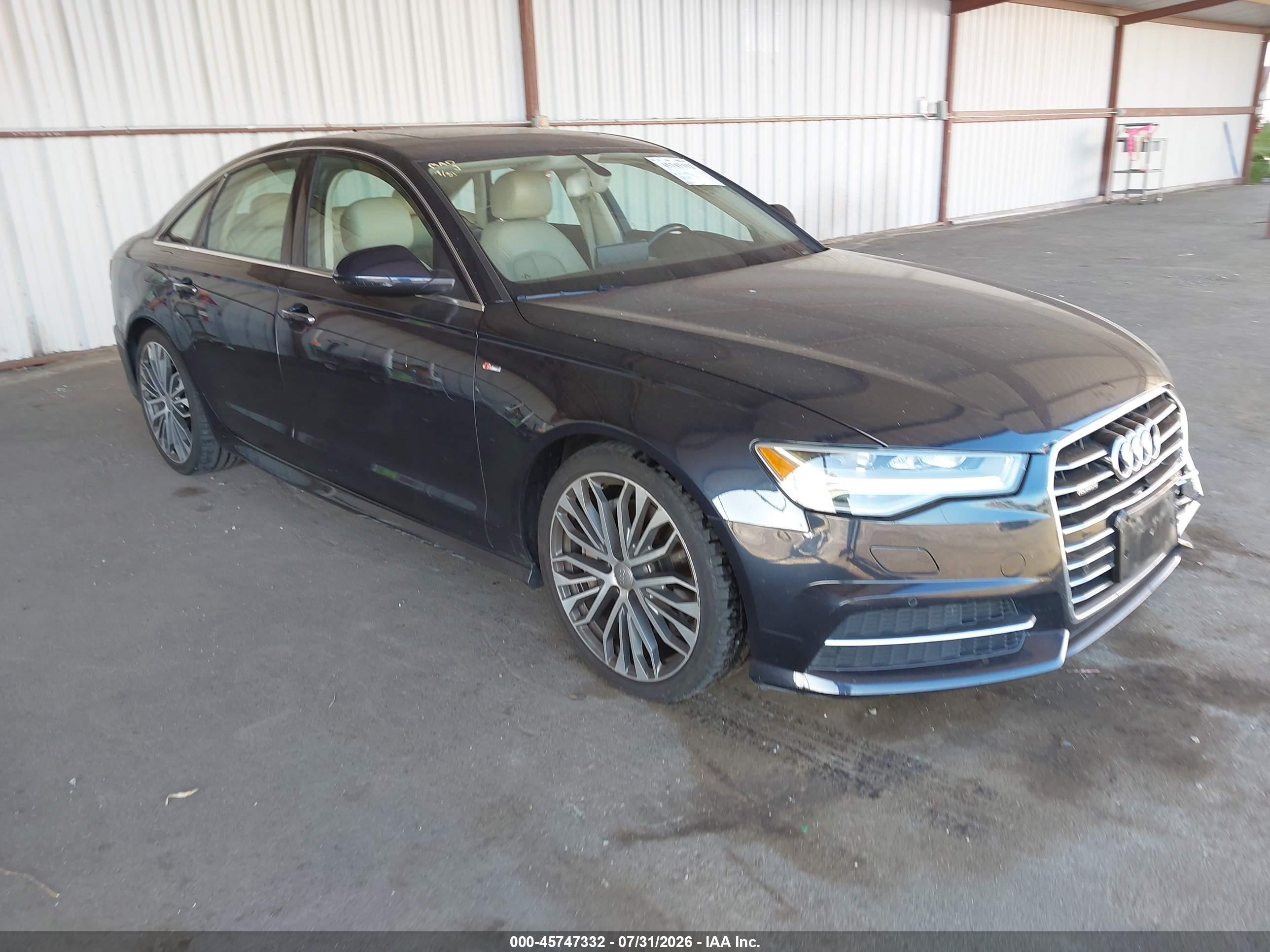 2016 Audi A6 Premium Plus, VIN WAUGFAFCXGN172986 — Rear end