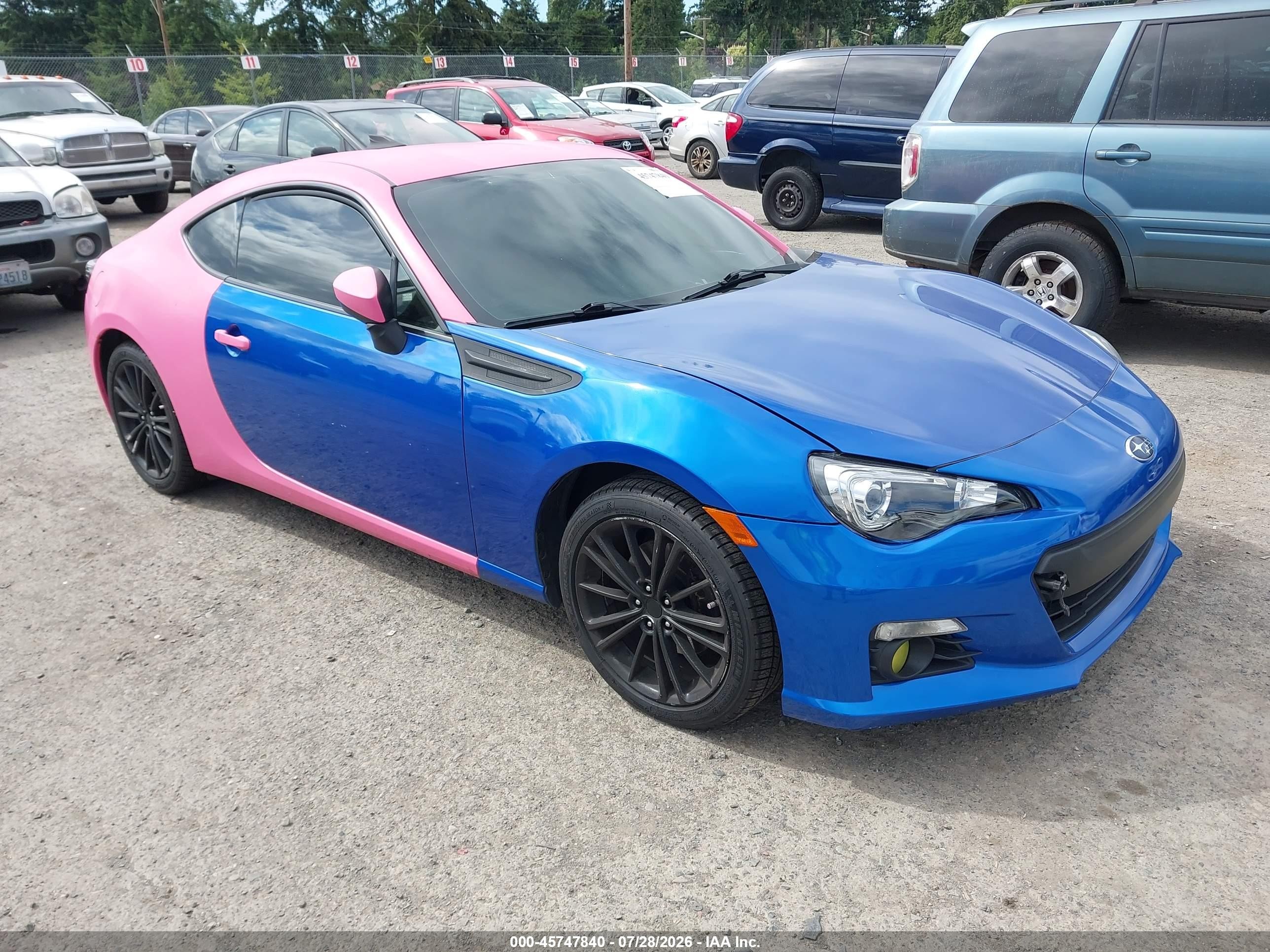 2013 Subaru BRZ Limited, VIN JF1ZCAC19D2607541 — Обычный износ