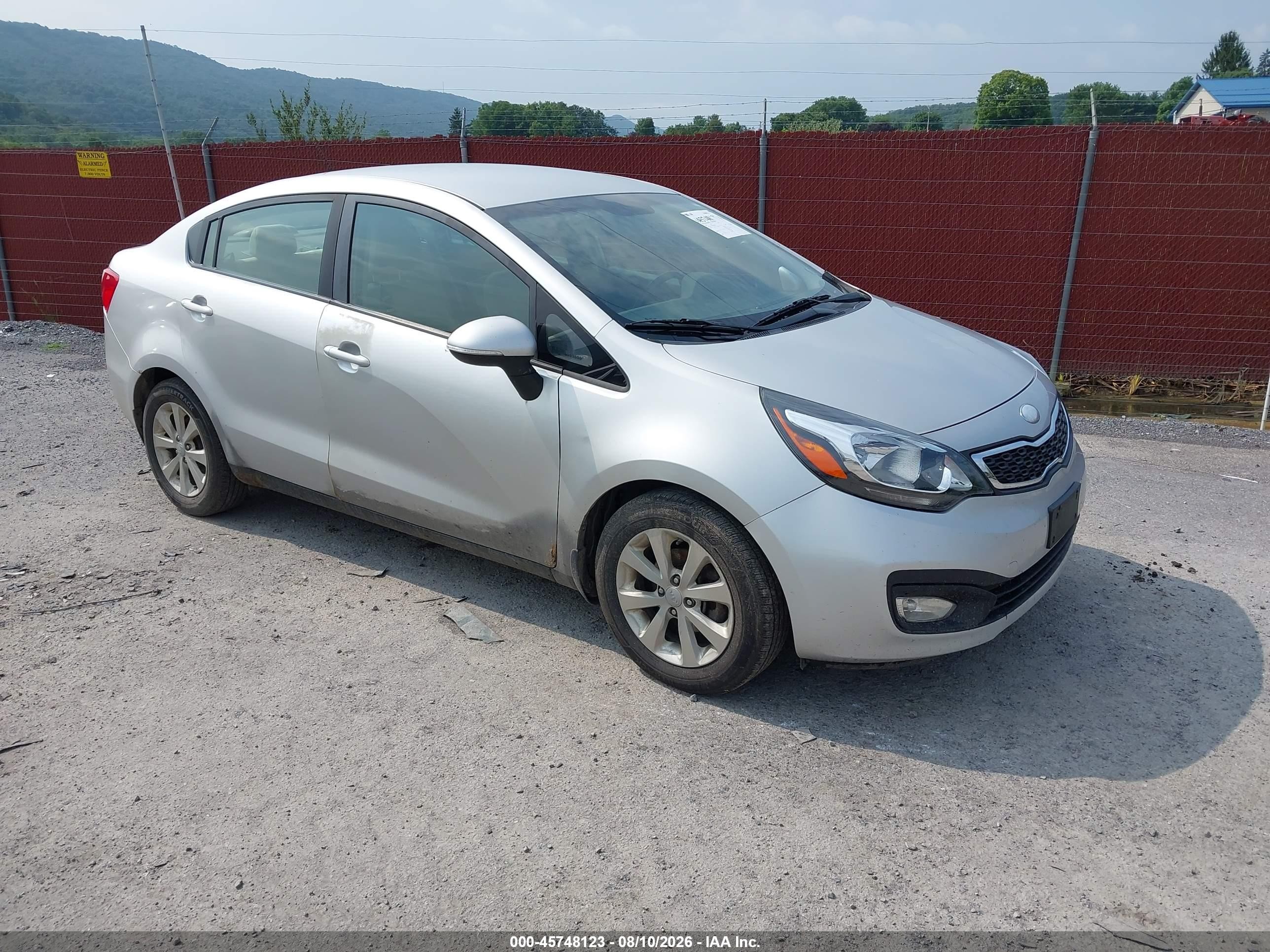 2013 Kia Rio EX, VIN KNADN4A35D6242365 — Side