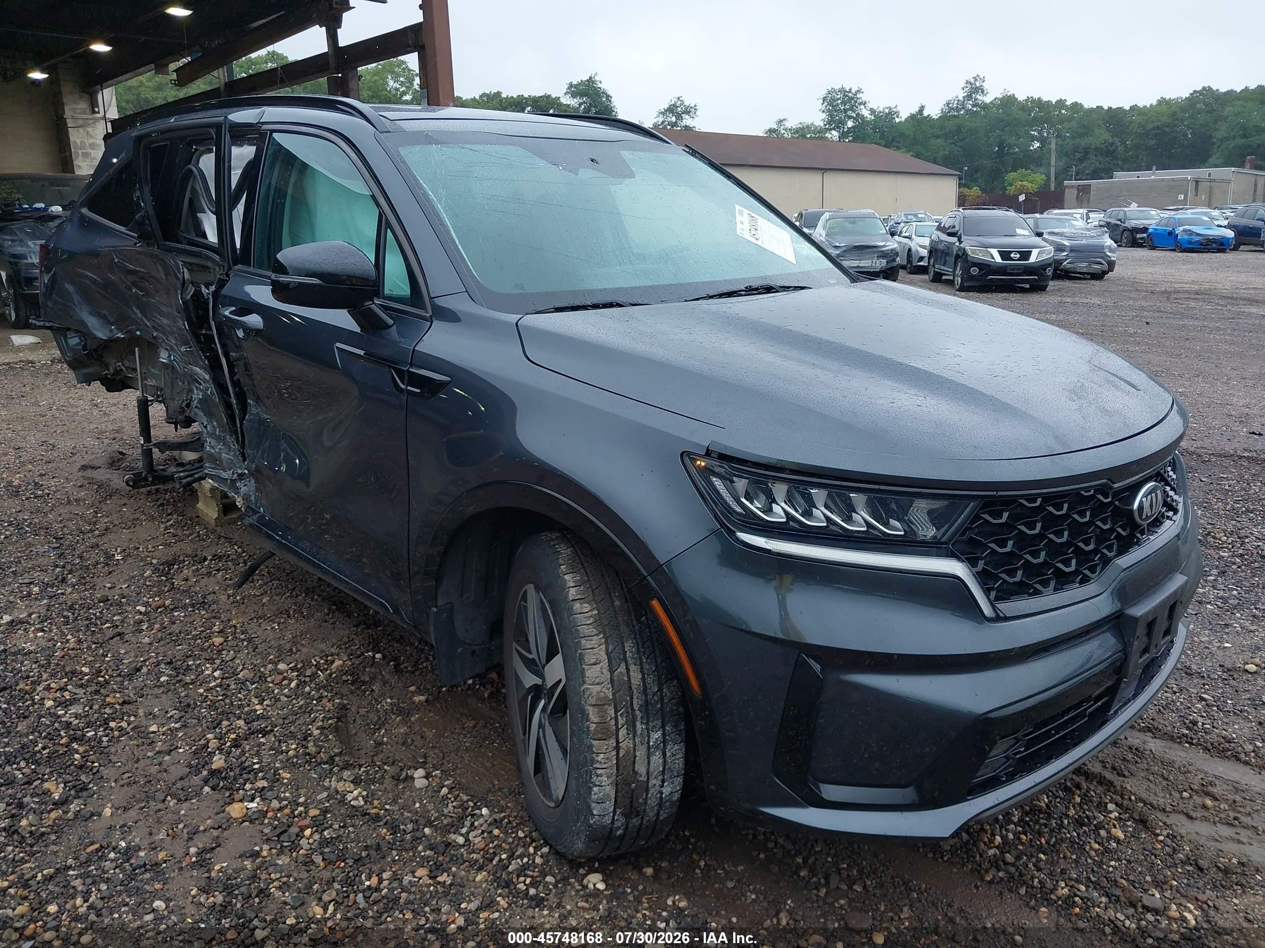 2021 Kia Sorento EX, VIN 5XYRHDLF3MG025269 — Бок