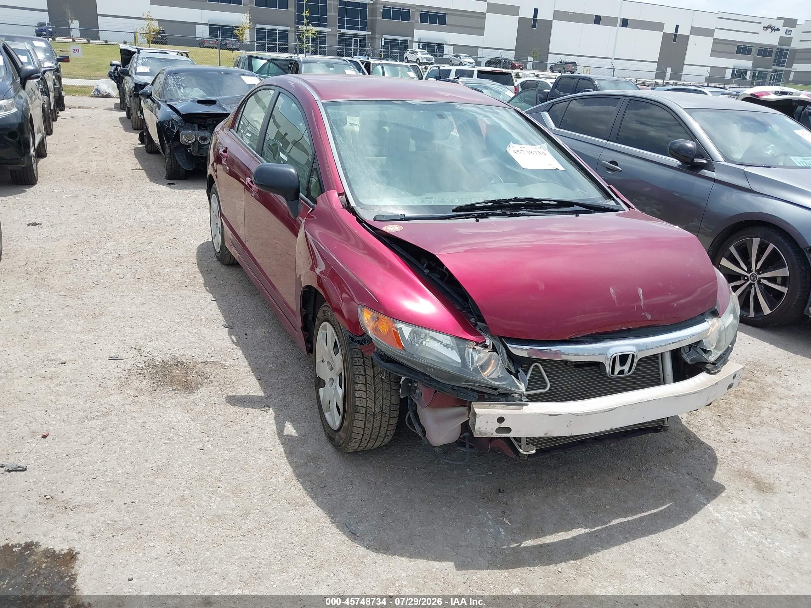 2008 Honda Civic LX, VIN 1HGFA16588L118051 — По всему кузову