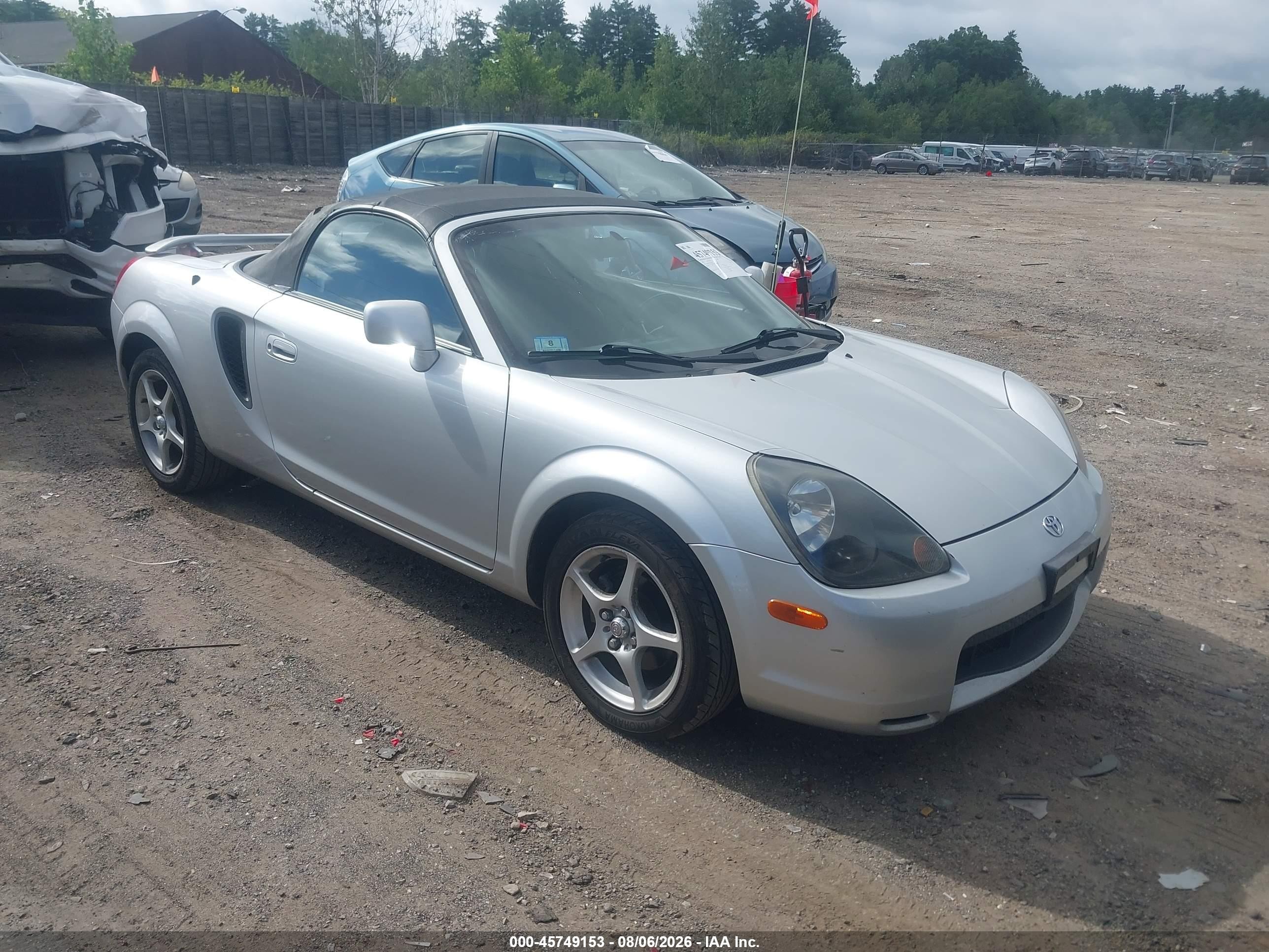 2001 Toyota MR2, VIN JTDFR320210023487 — Not stated