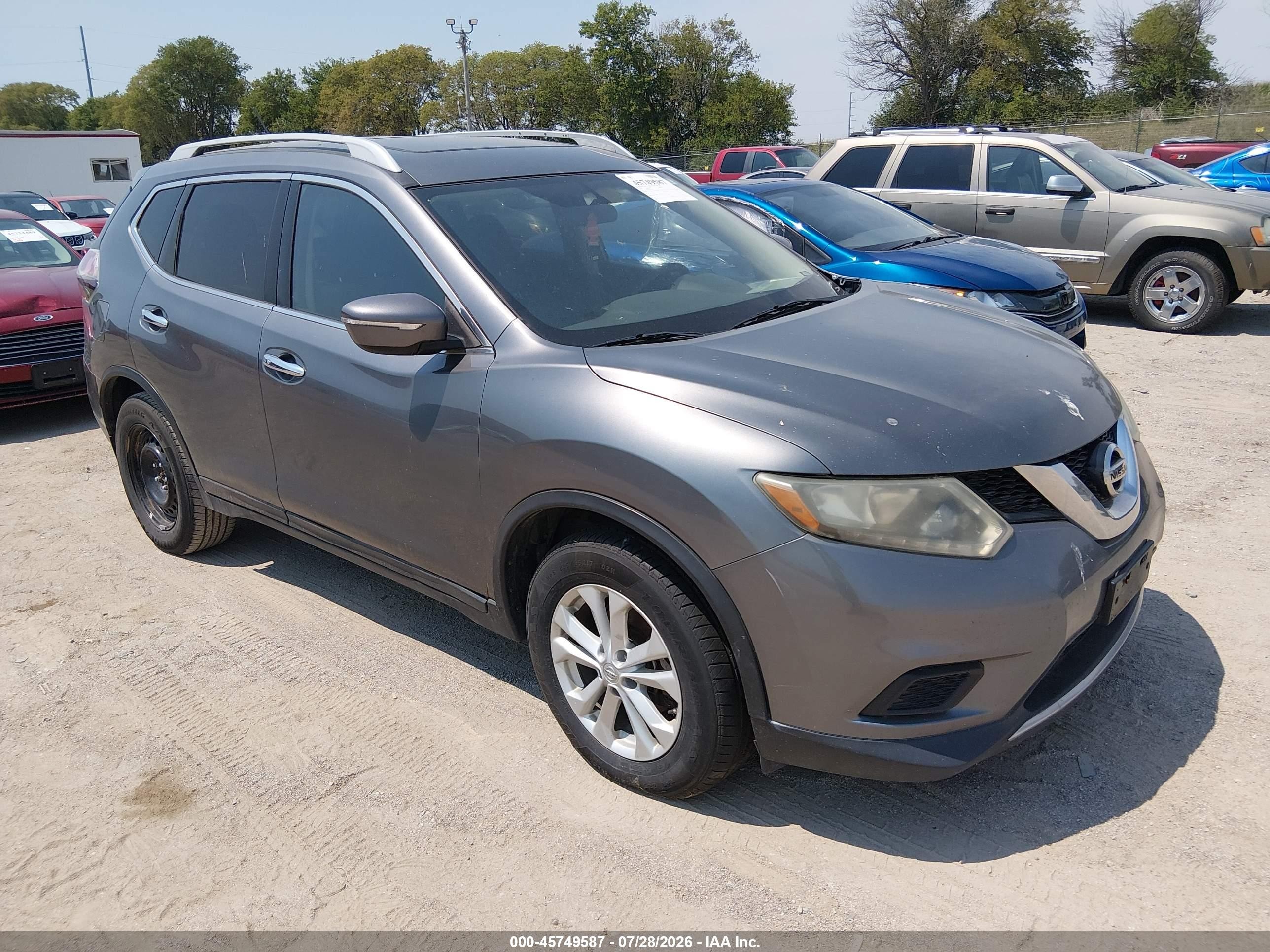 2014 Nissan Rogue SL, VIN 5N1AT2MV5EC782214 — Обычный износ