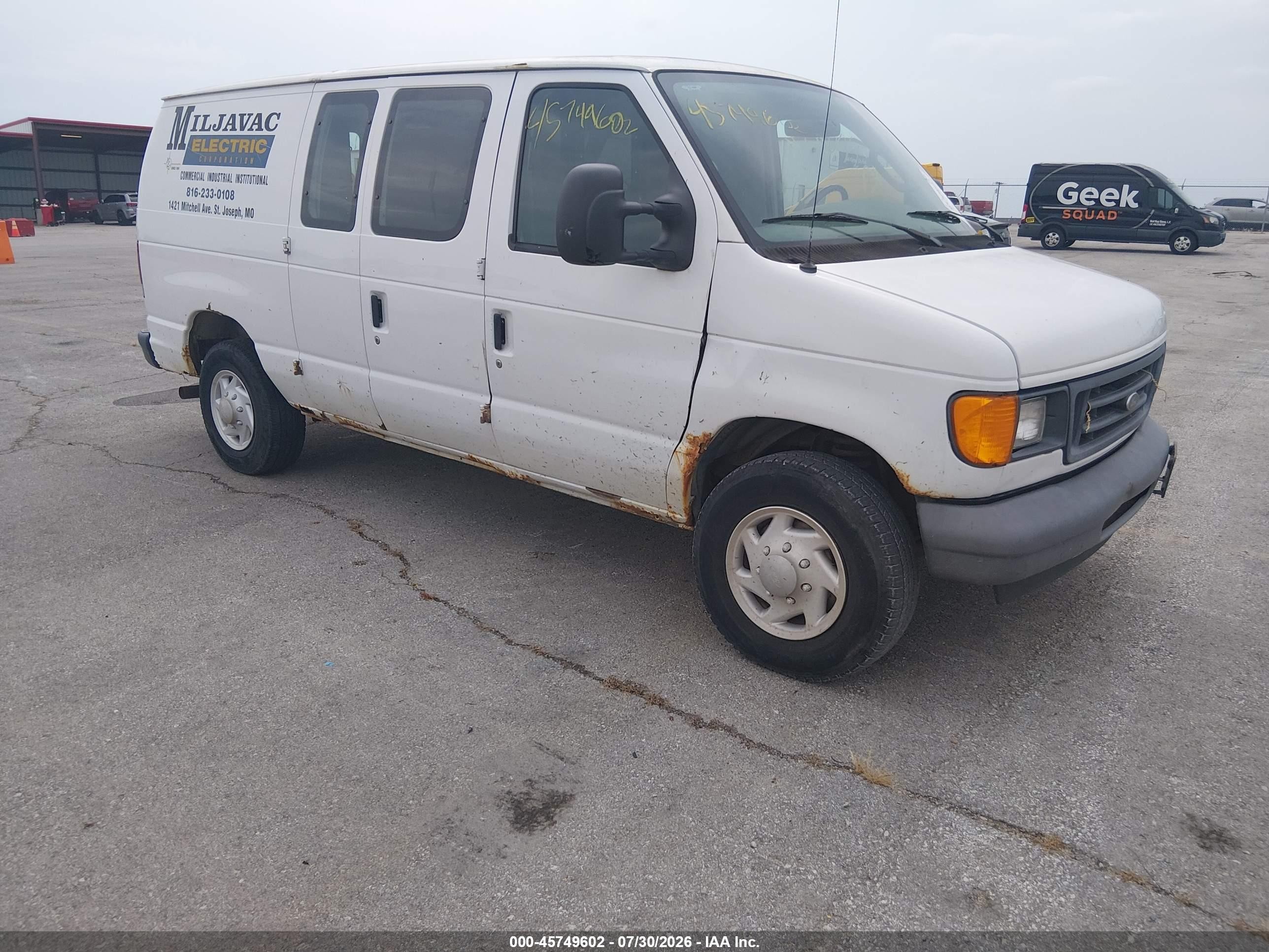 2007 Ford Econoline Cargo Commercial, VIN 1FTNE24L57DA50693 — Normal wear