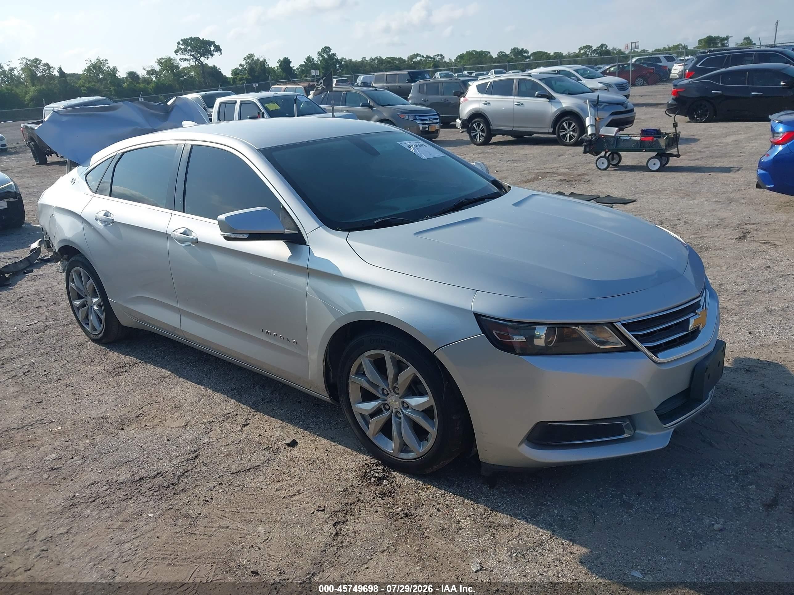 2017 Chevrolet Impala LT, VIN 2G1105S37H9104570 — Зад
