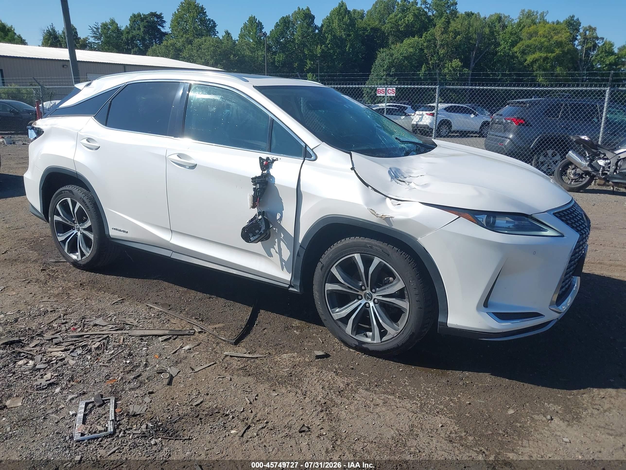 2021 Lexus RX 450h, VIN 2T2HGMDA1MC068629 — Front end