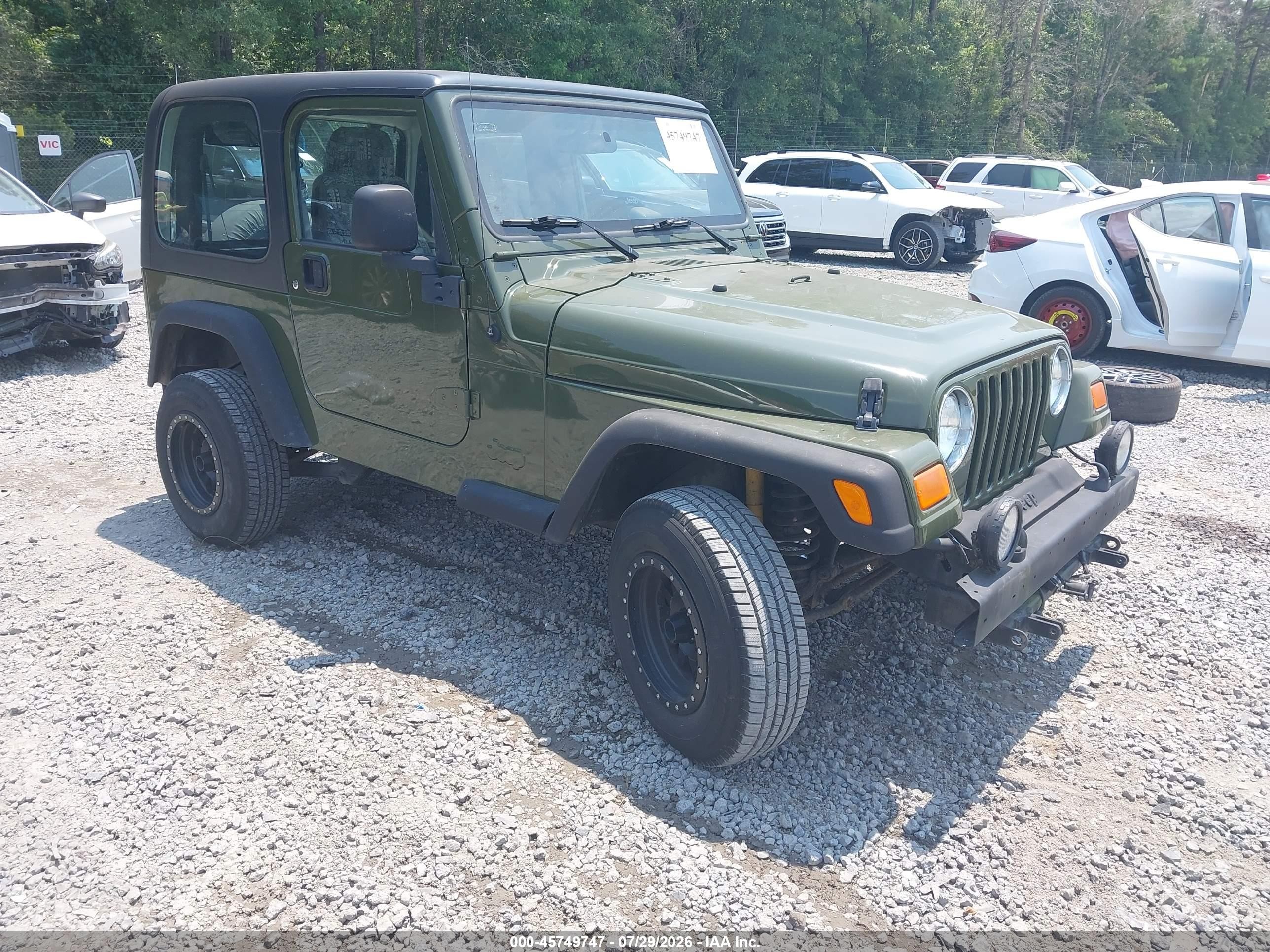 2003 Jeep Wrangler Sport, VIN 1J4FA49S73P375845 — Normal wear